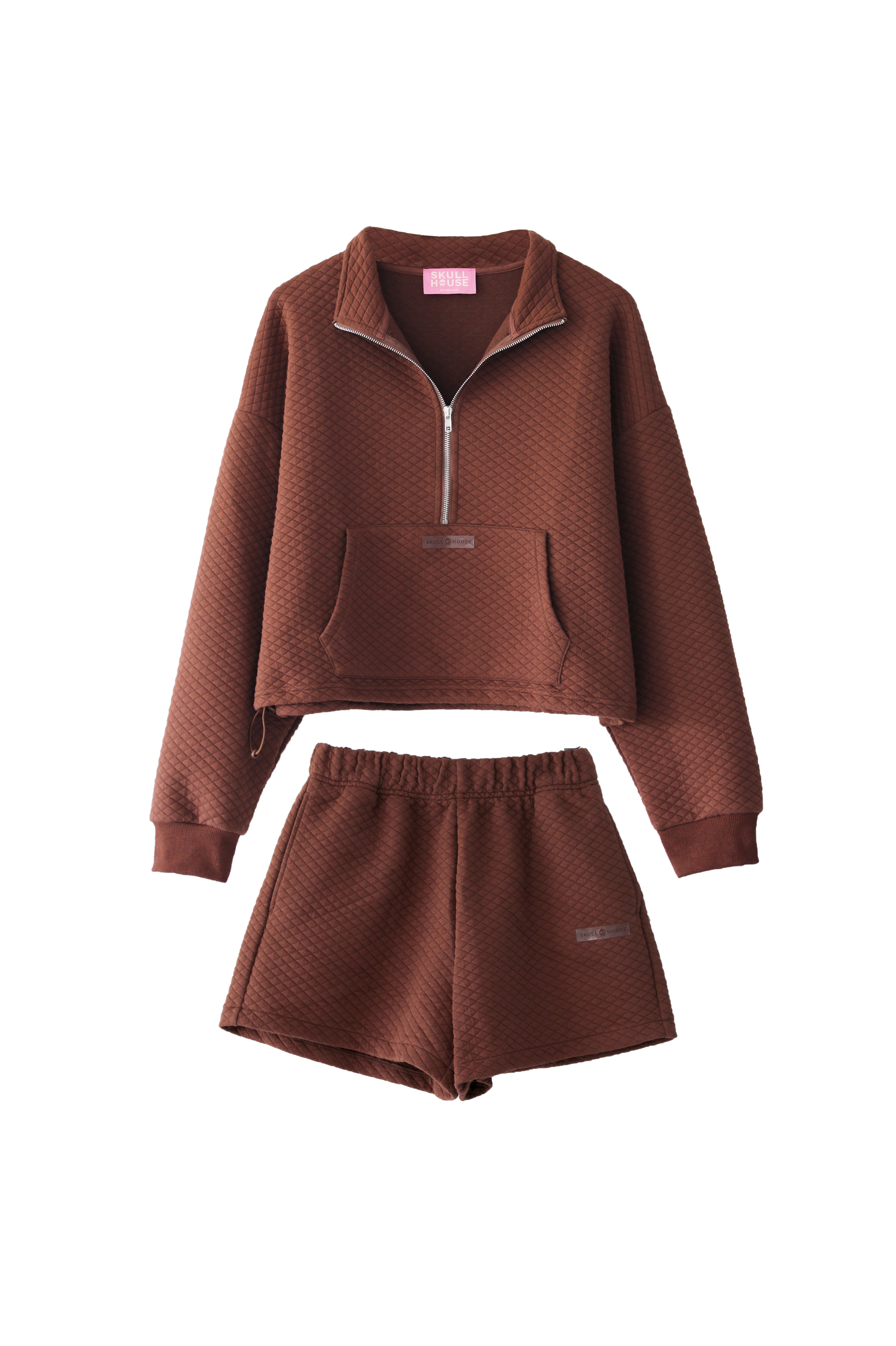 Quilted Set: Brown