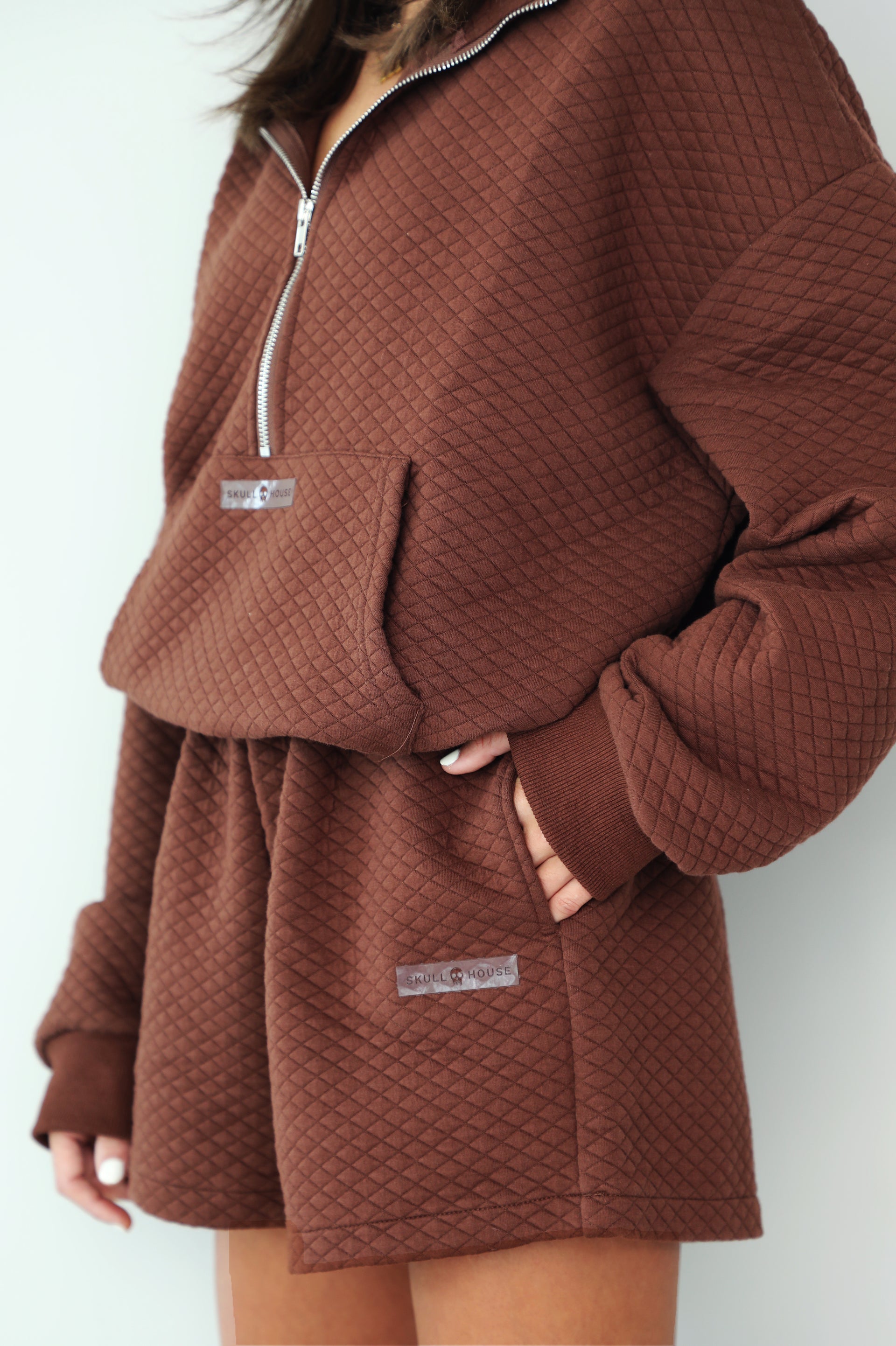 Quilted Set: Brown