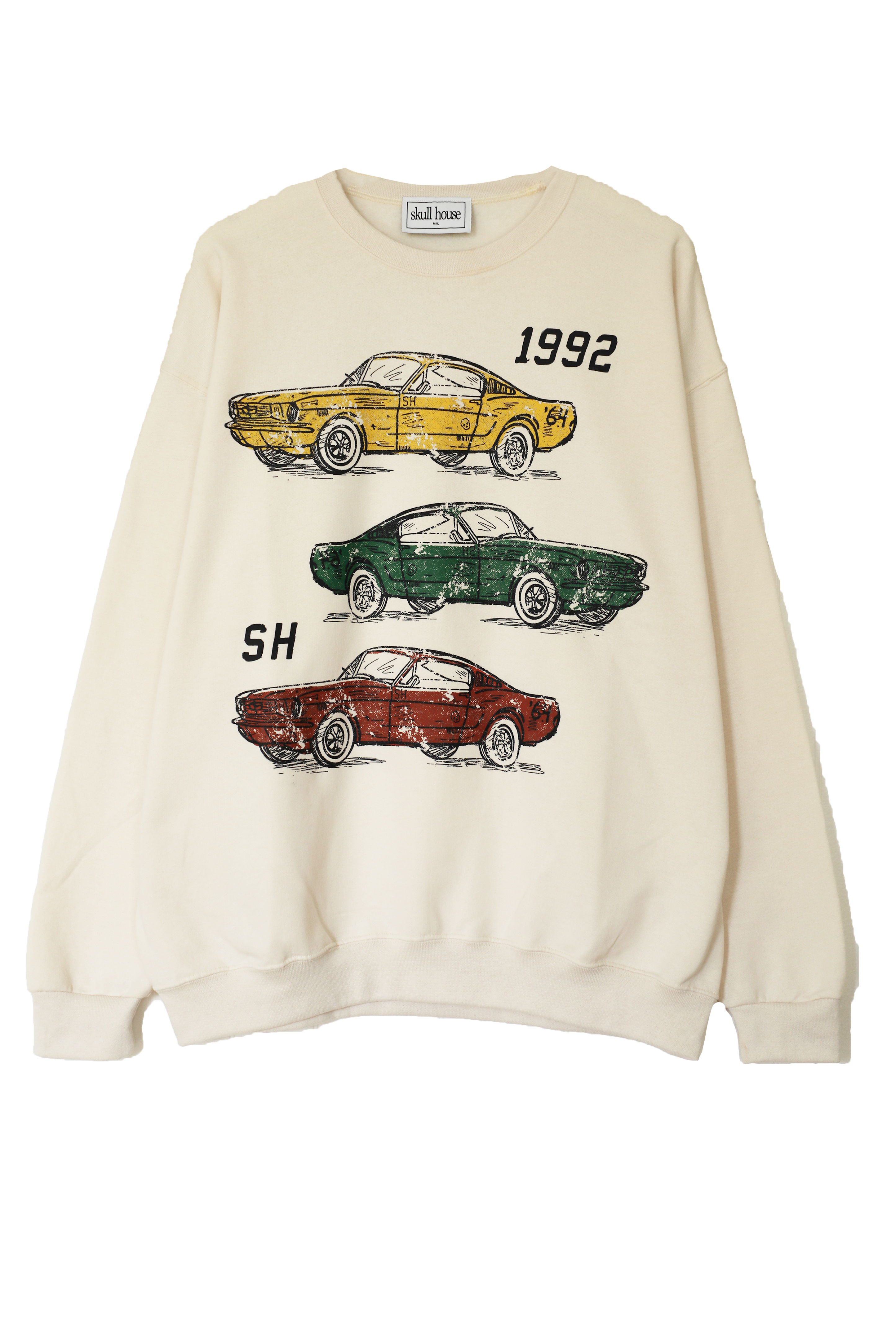 PRE-ORDER: Cars Crewneck: Vanilla