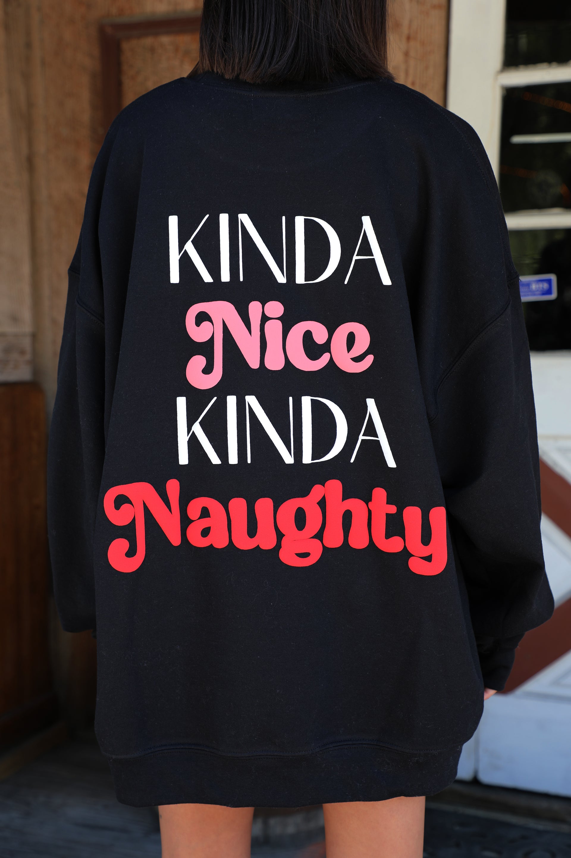 Kinda Nice Crewneck: Black