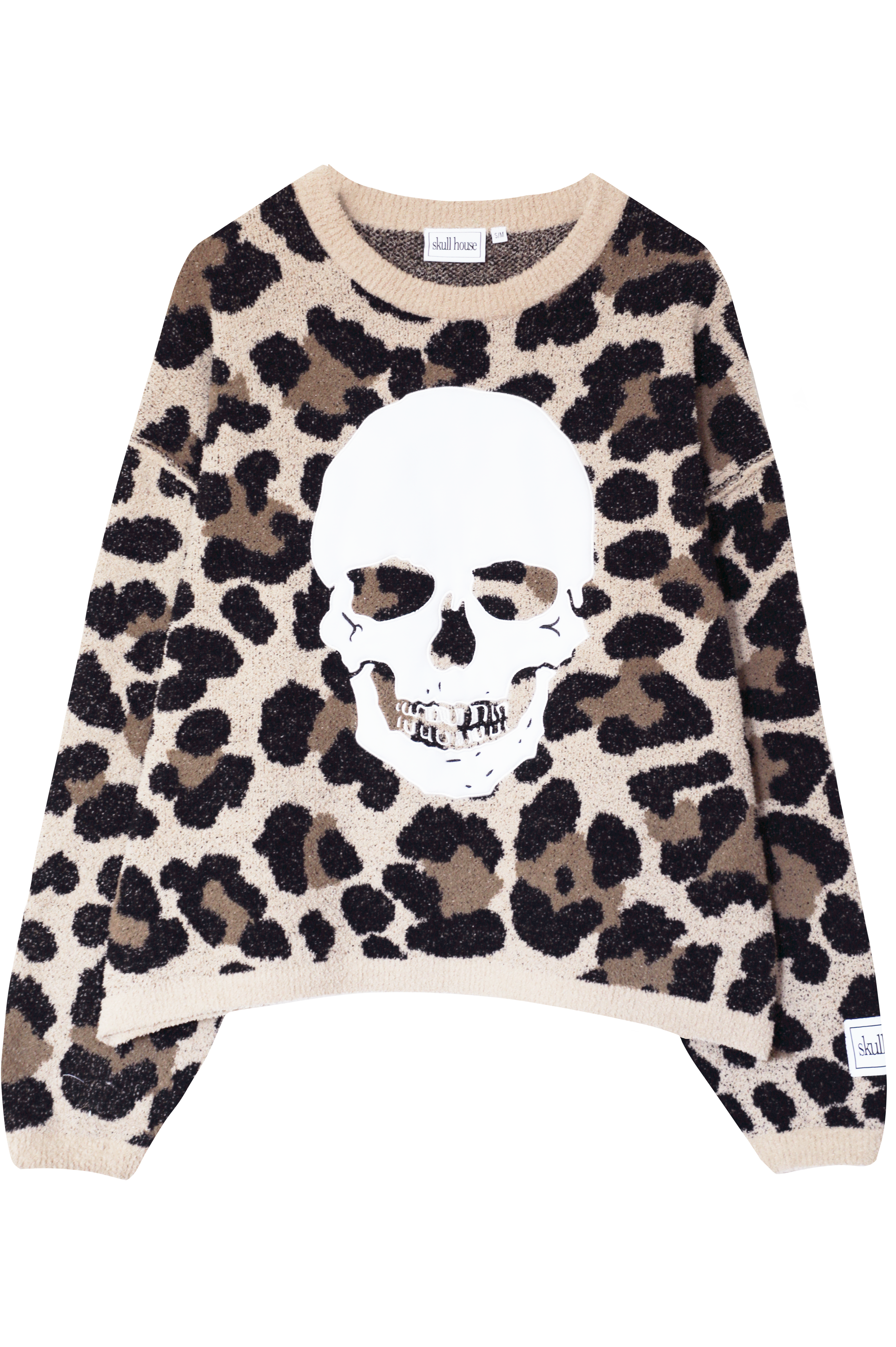 Cheetah Skull Sweater: Multi