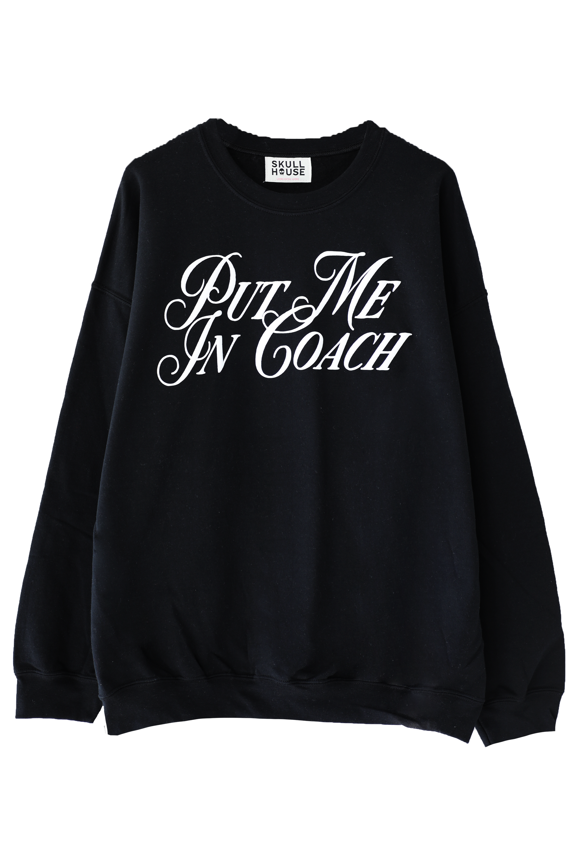 Put Me In Coach Crewneck: Black