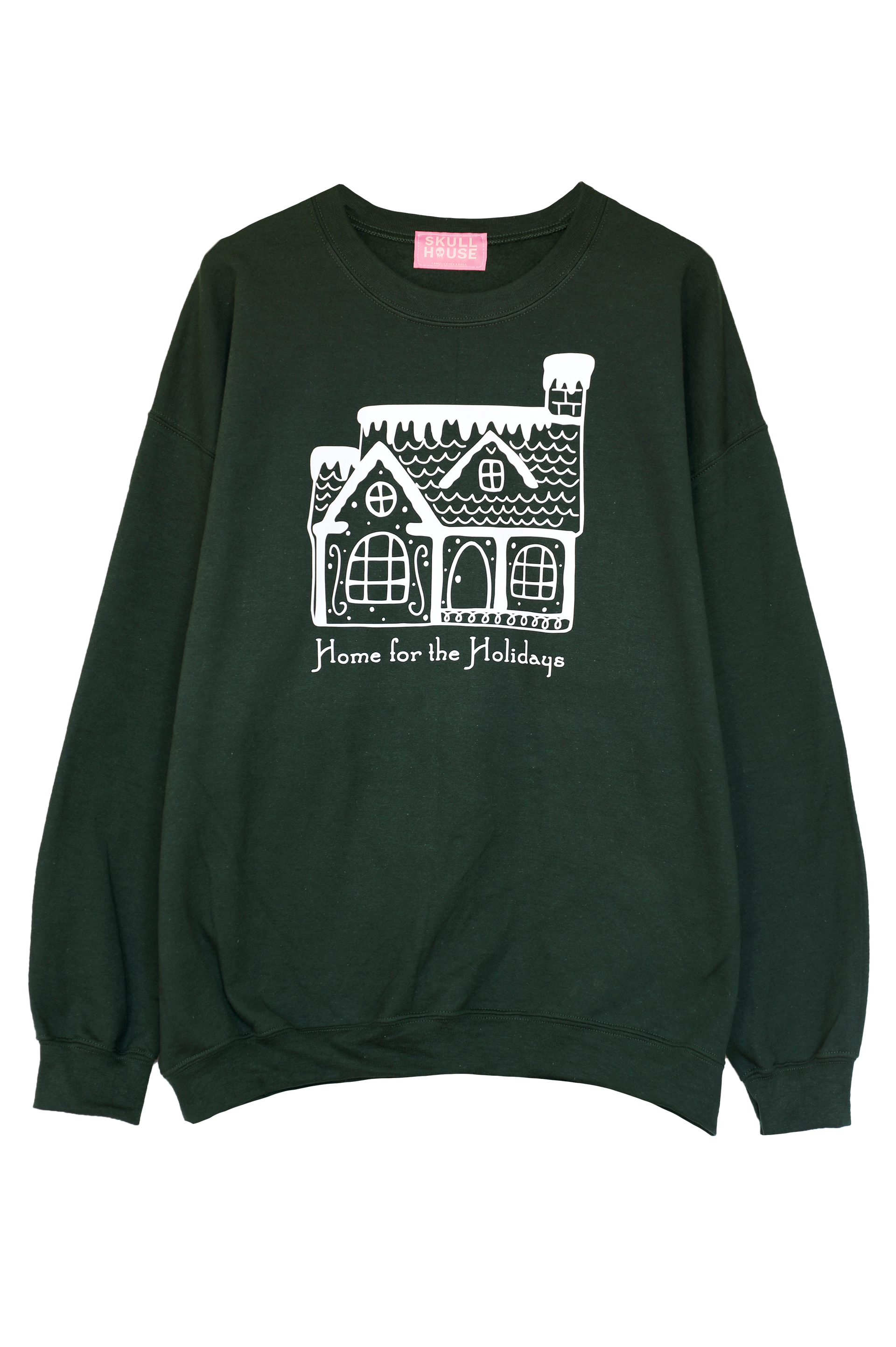 Home For The Holidays Crewneck: Green