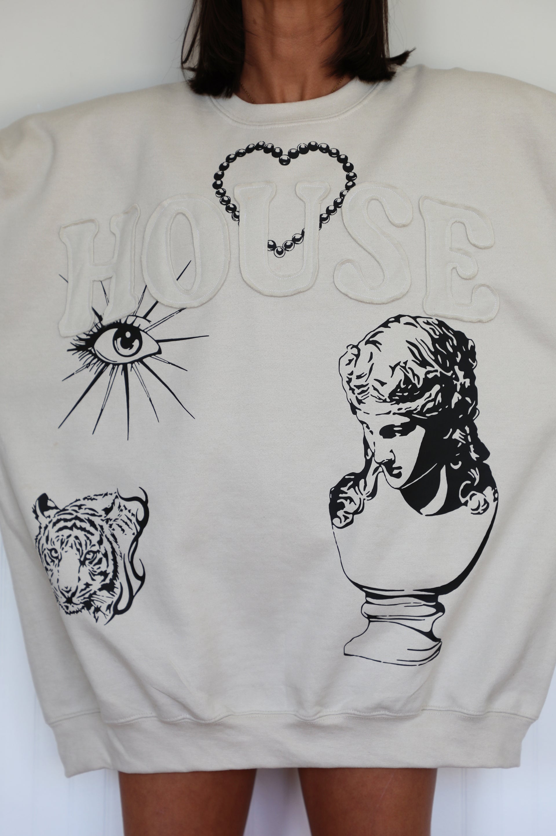 House Crewneck: Sand