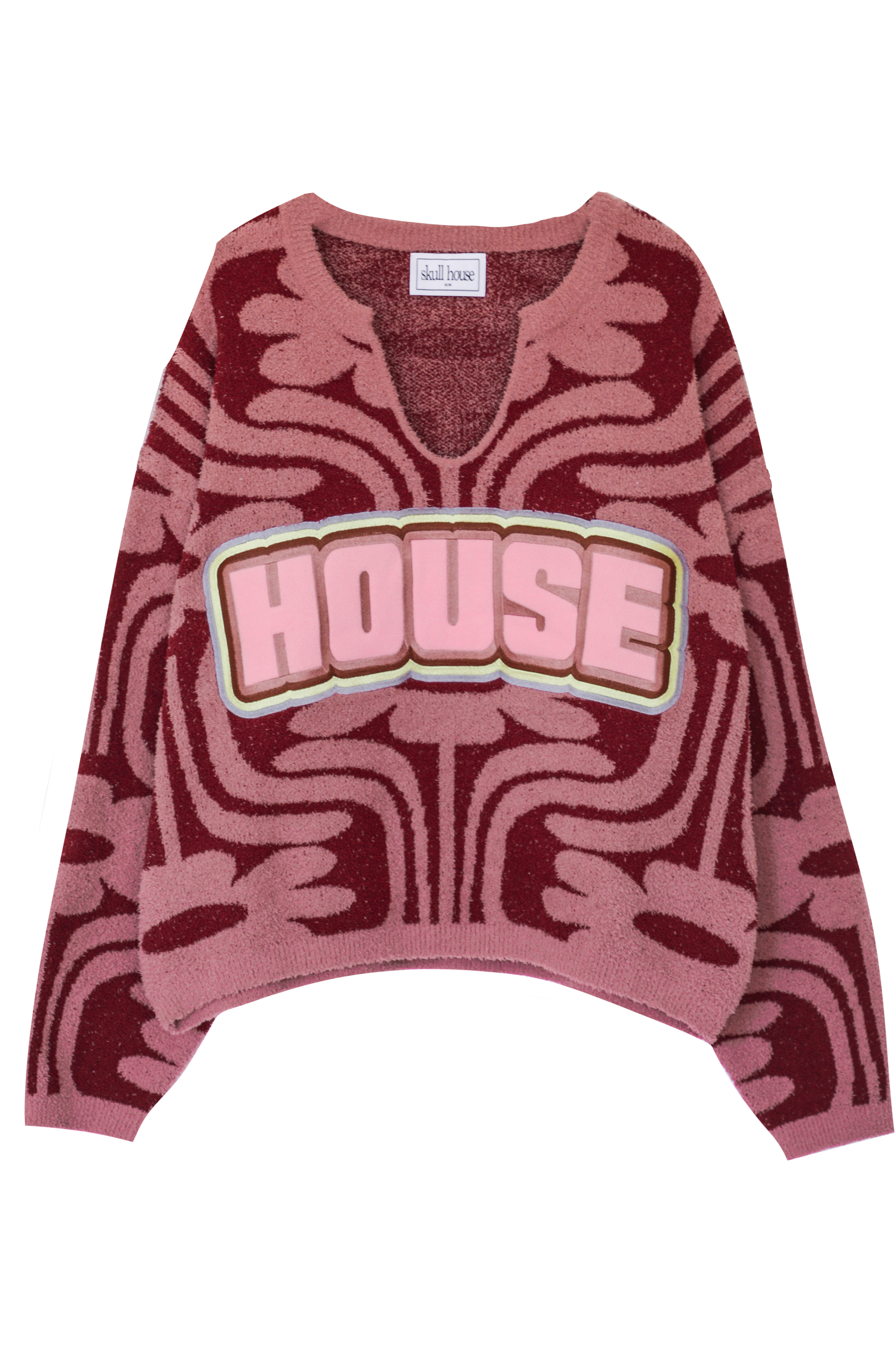 Groovy Girl Sweater: Burgundy/Mauve