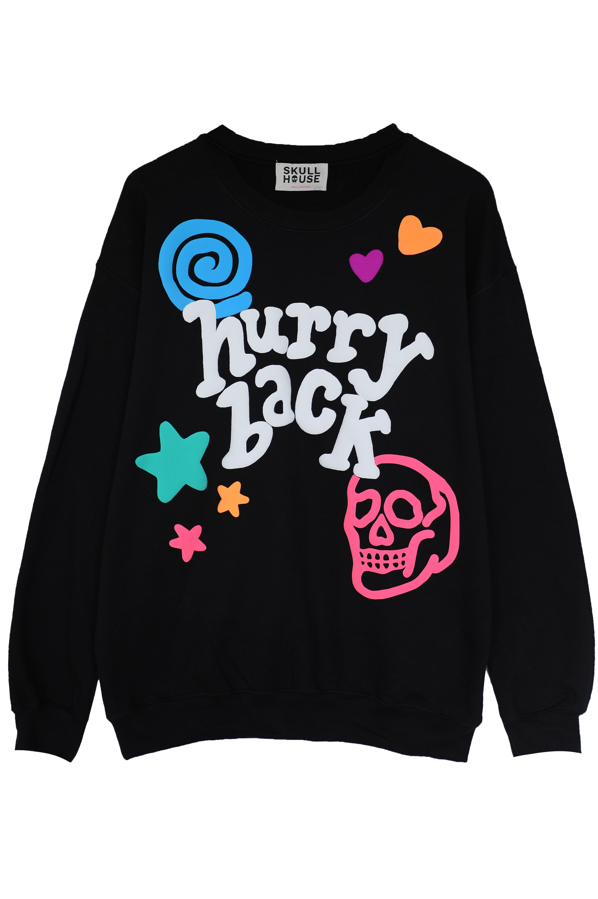Hurry Back Crewneck: Black