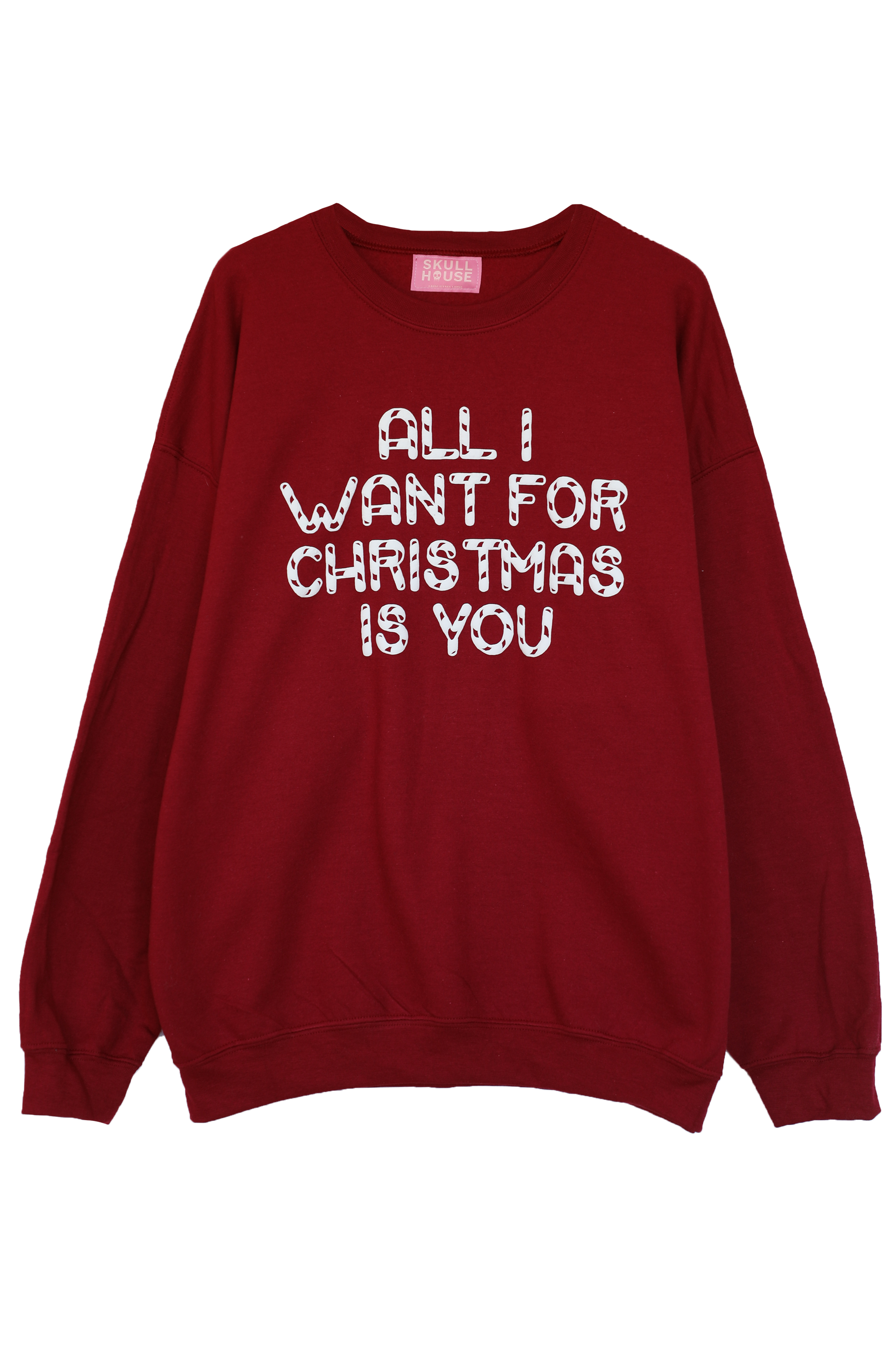 All I Want Crewneck: Wine