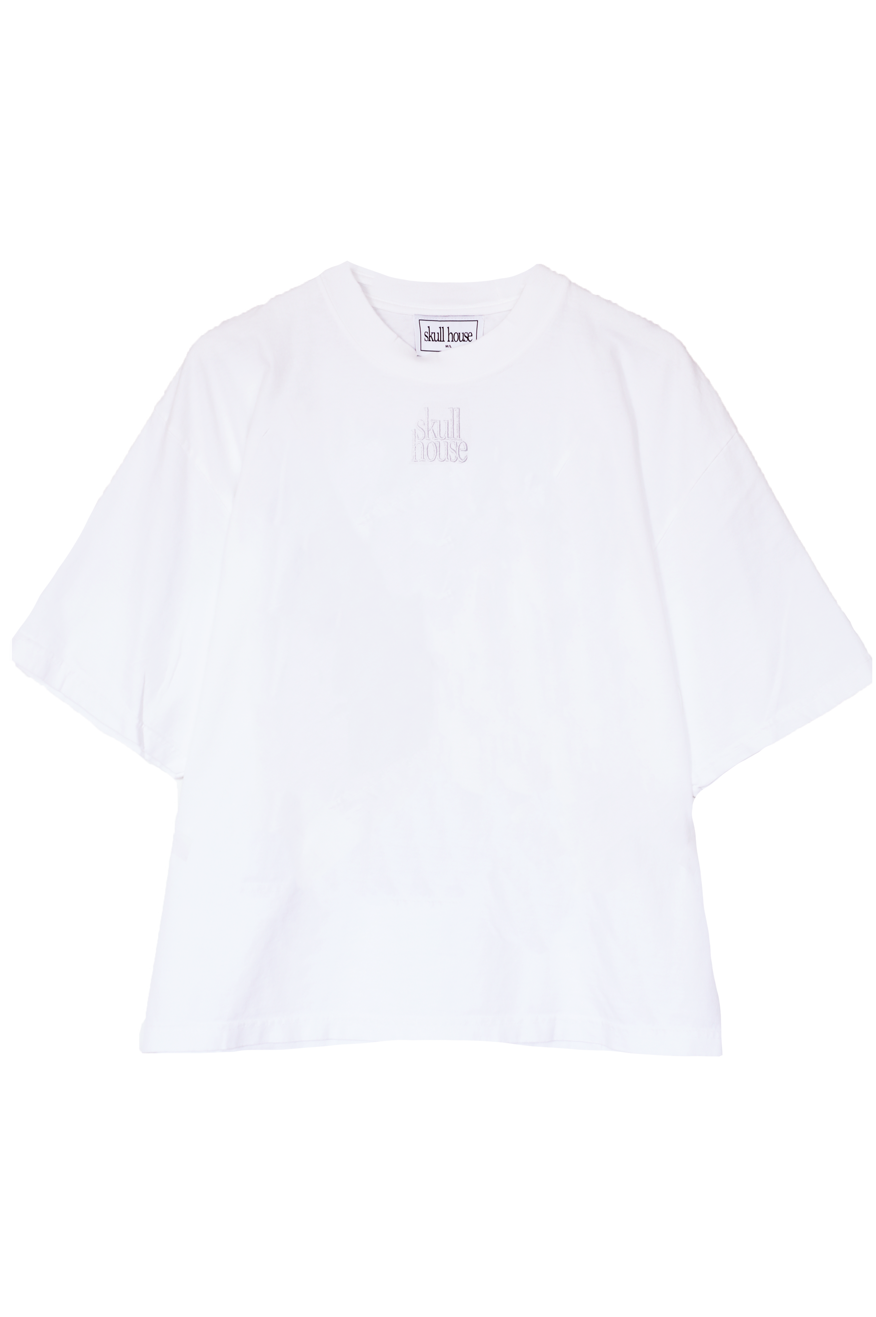 Cheetah Skull Tee: White