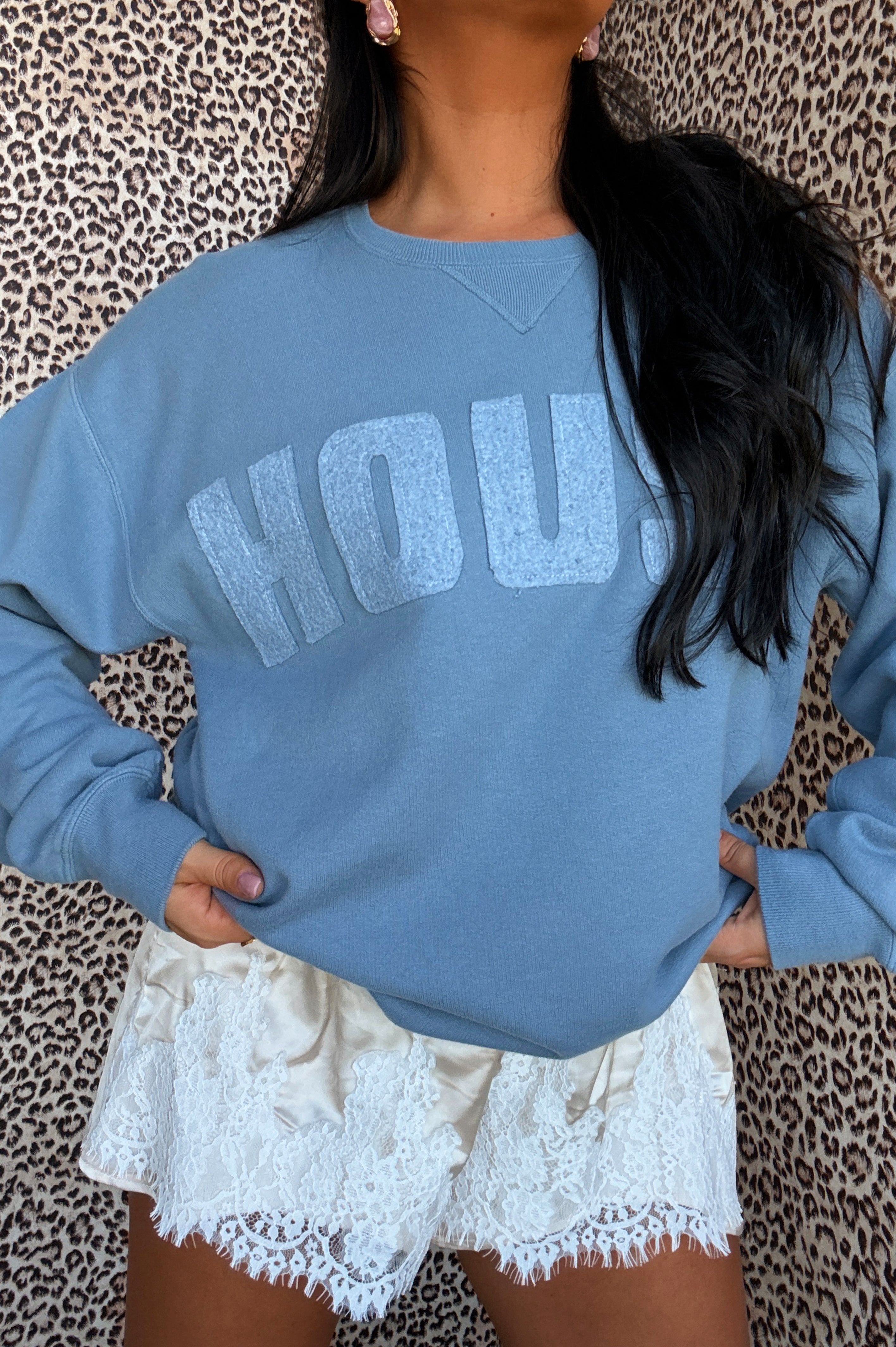 PRE-ORDER: Vintage House Crewneck: Blue