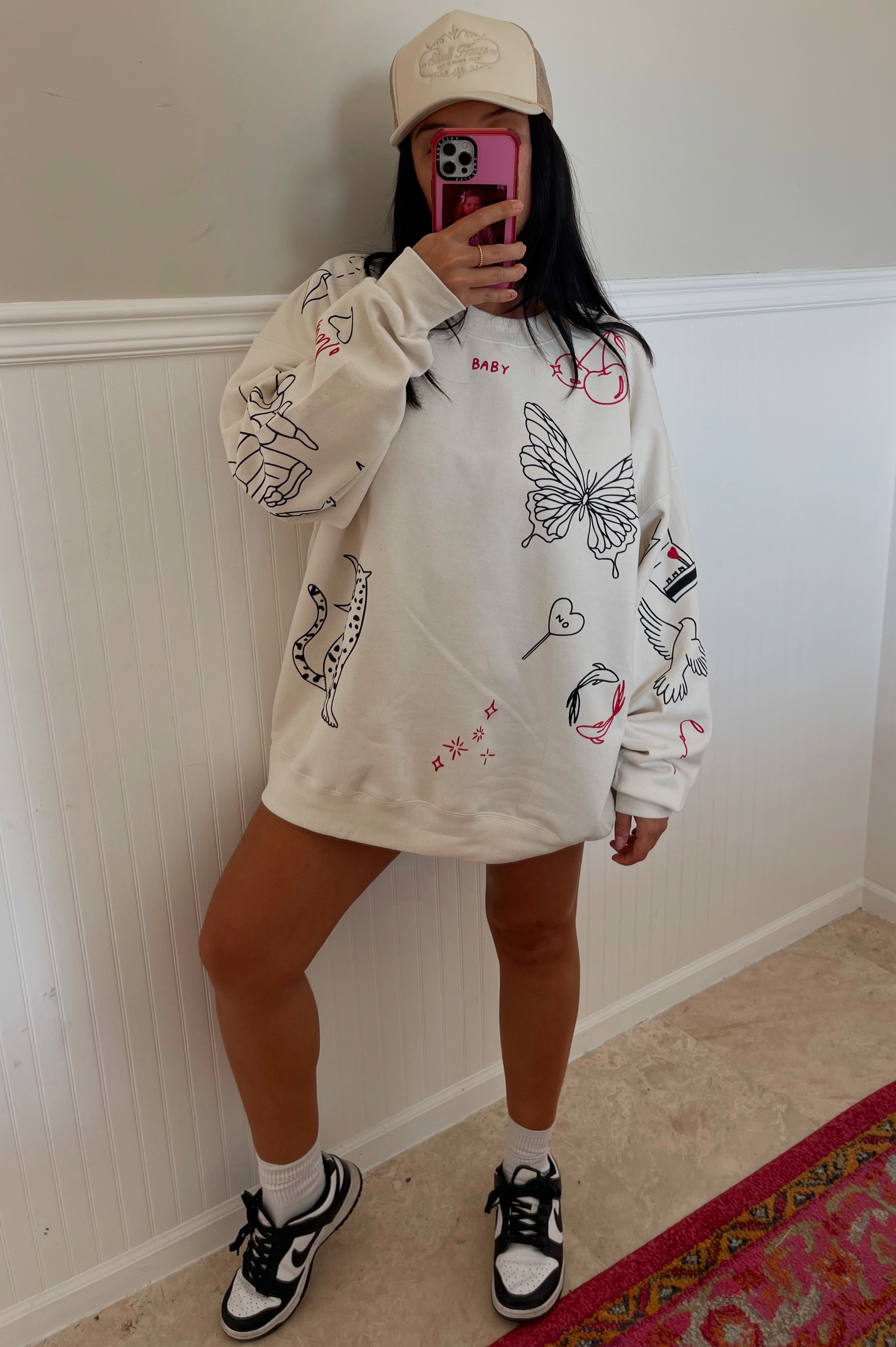 Tattoo Crewneck: Vanilla