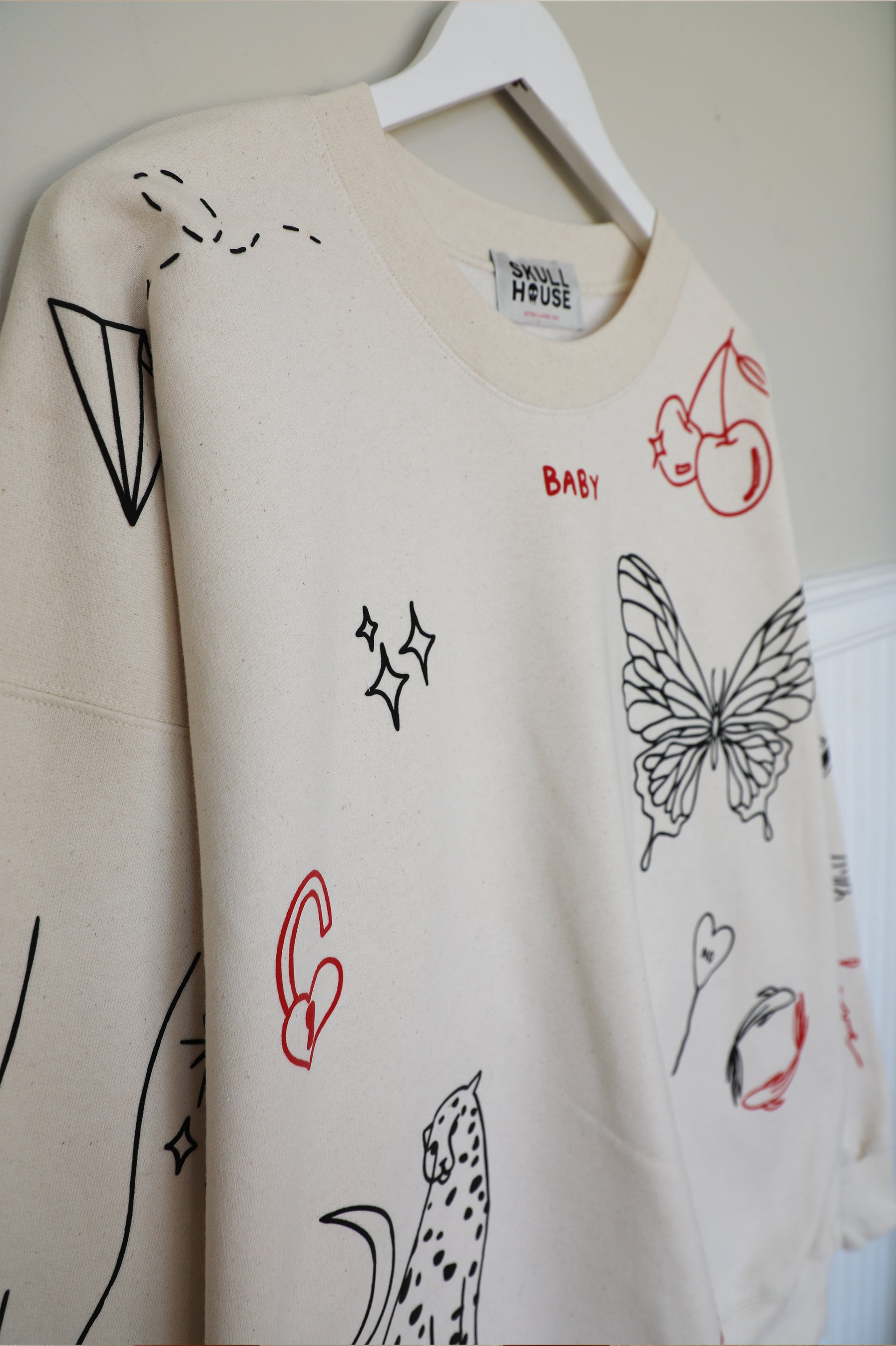 Tattoo Crewneck: Vanilla