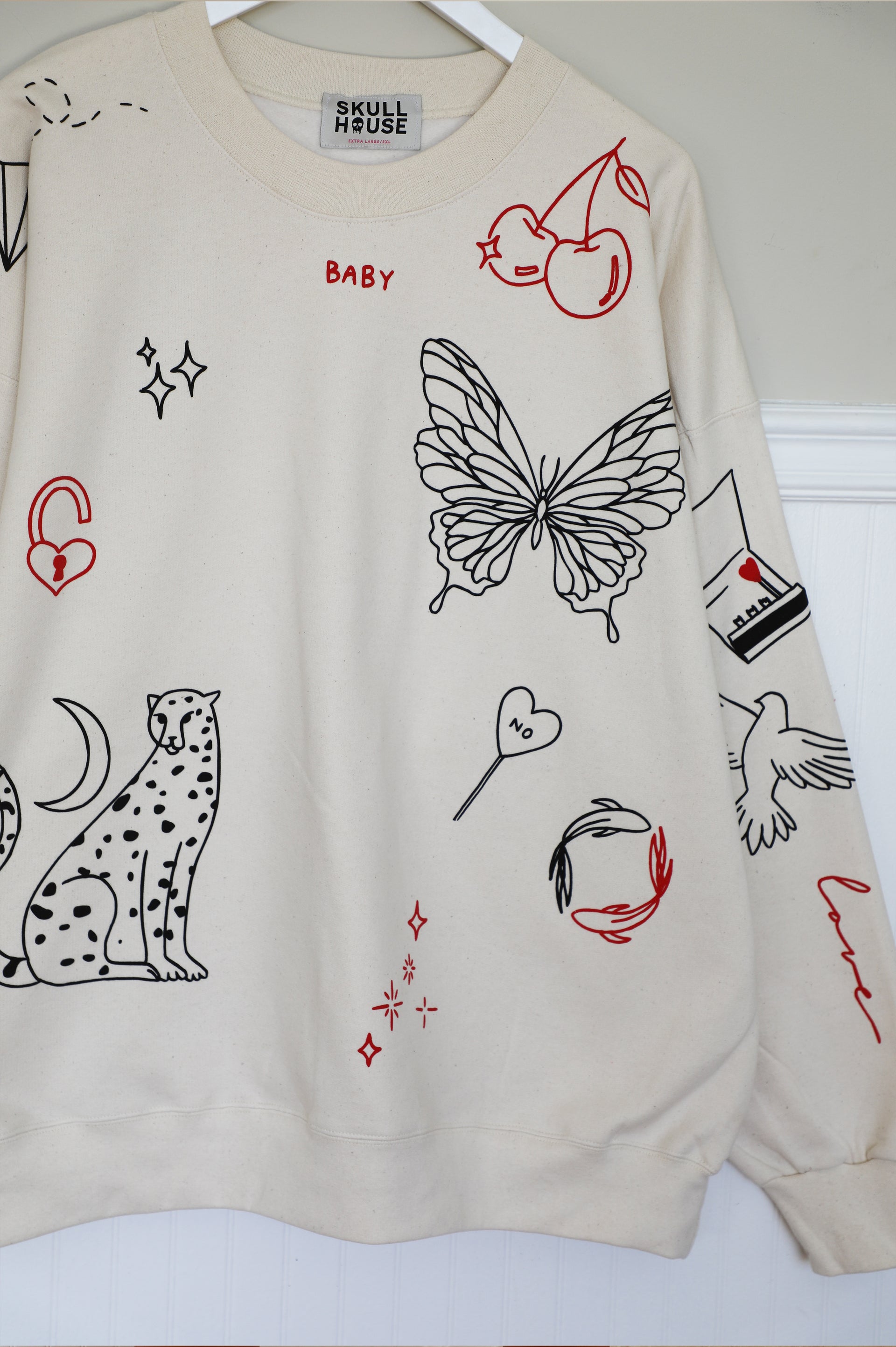 Tattoo Crewneck: Vanilla