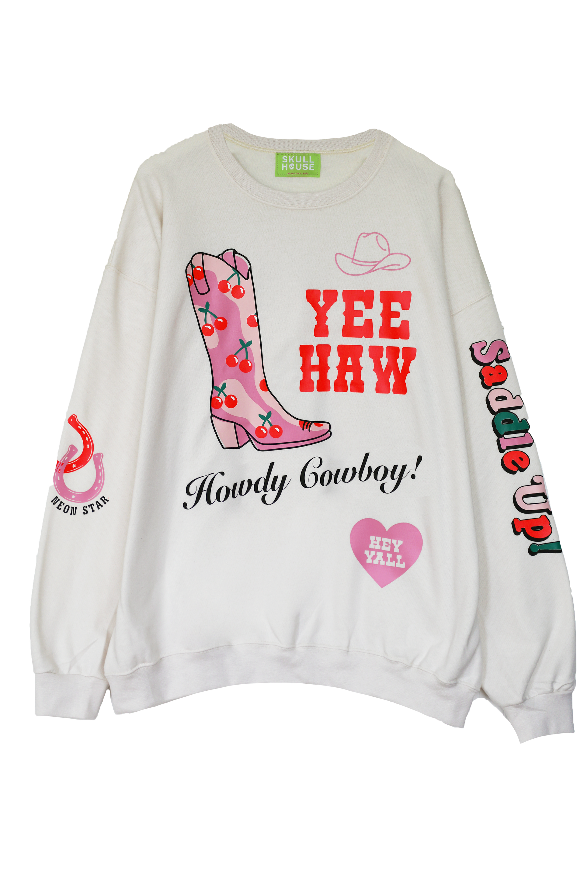 Yeehaw Crewneck: Vanilla