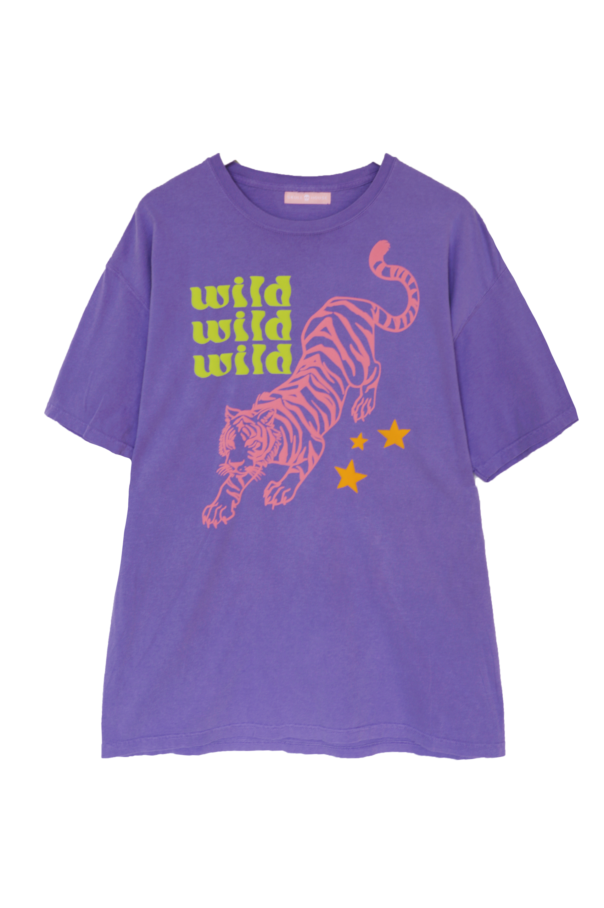 Wild Tiger Tee: Purple