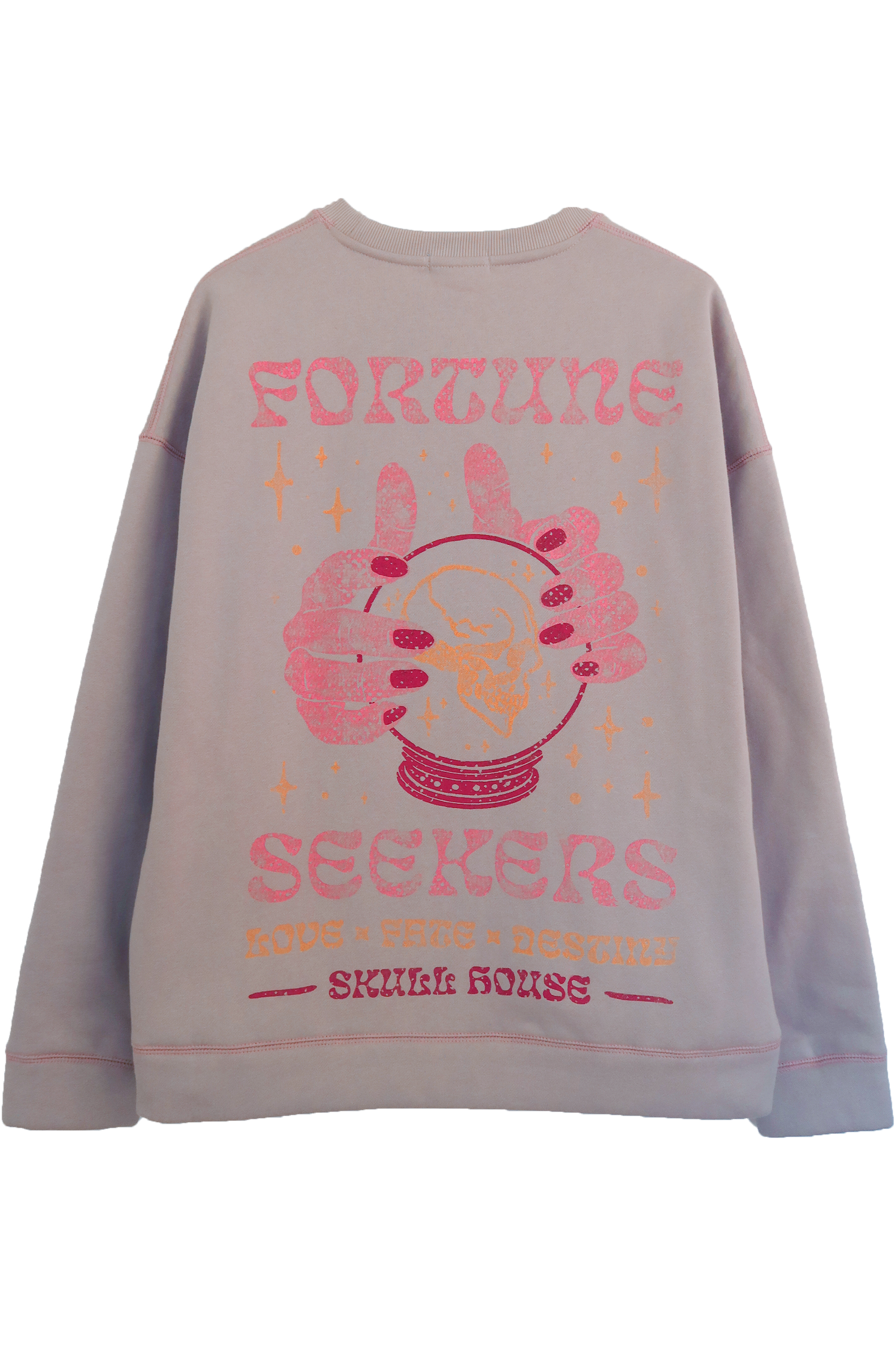 Fortune Seekers Crewneck: Light Grey
