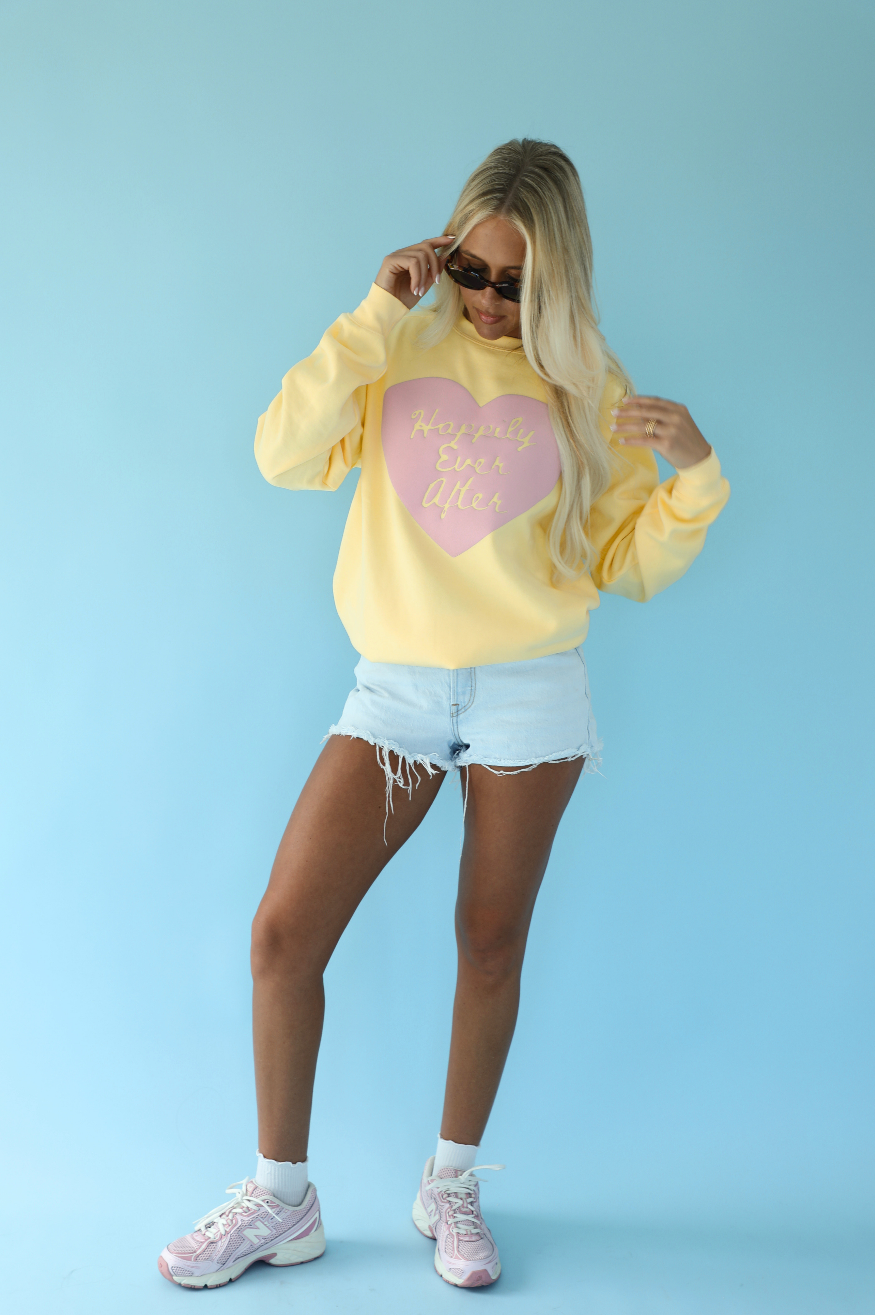 Happily Ever After Crewneck: Yellow