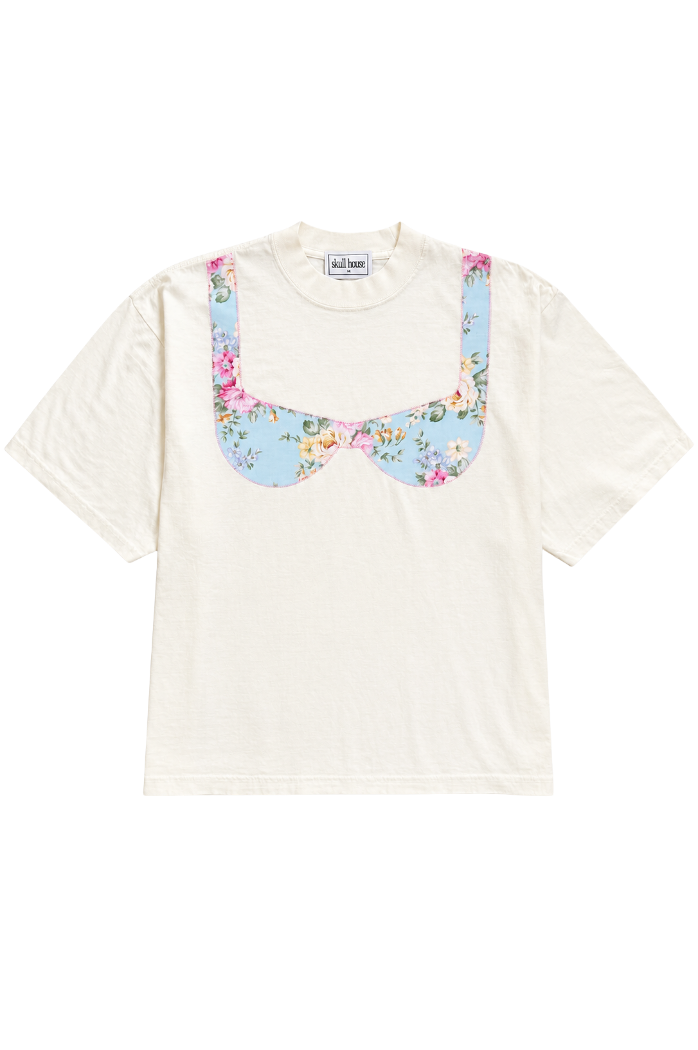 PRE-ORDER: Vintage Flower Bikini Box Tee: Vanilla