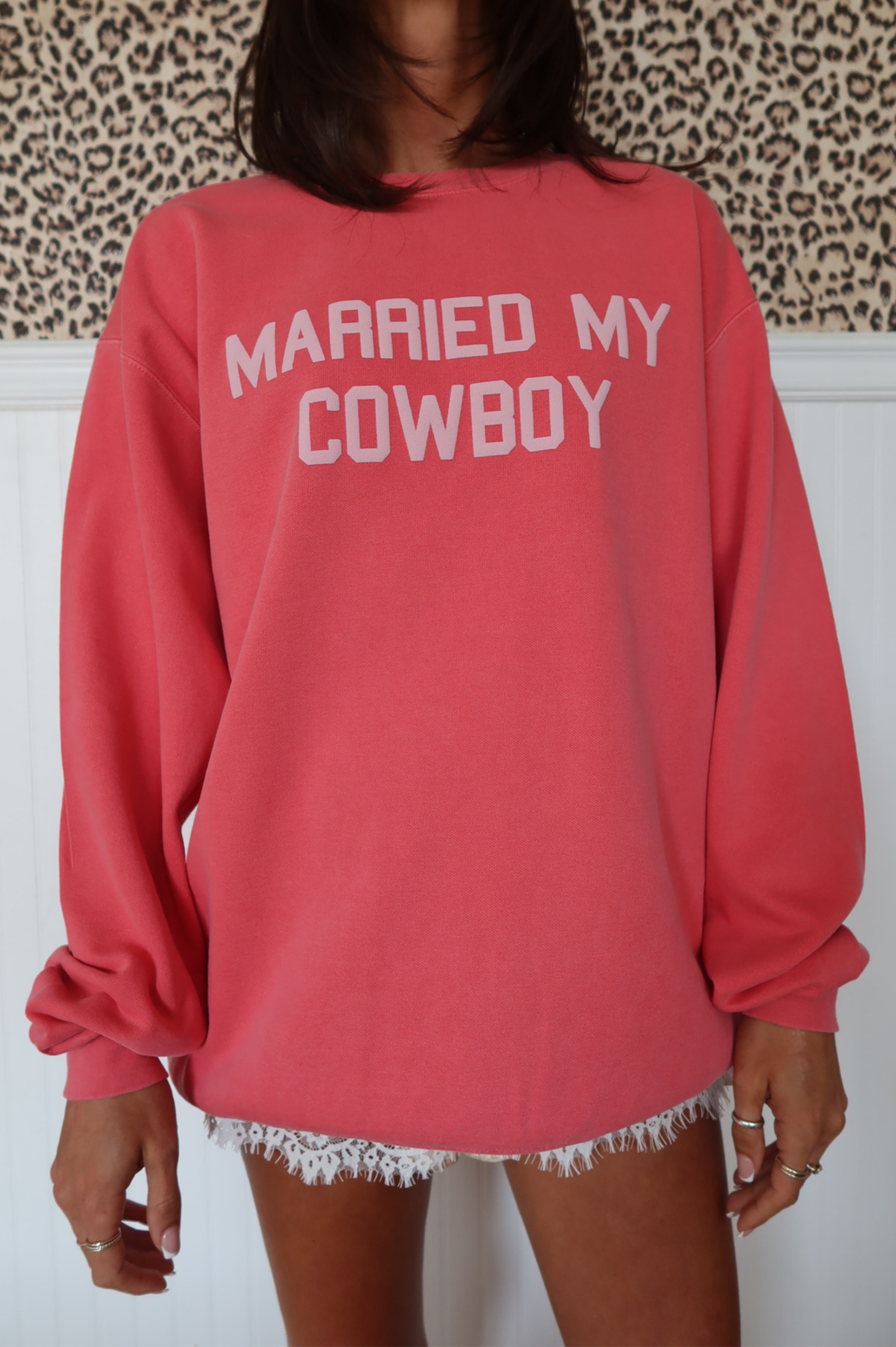 Cowboy Crewneck: Watermelon