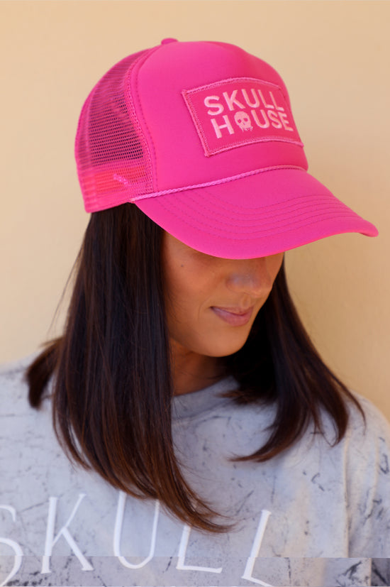 PRE-ORDER: Logo Trucker Hat: Hot Pink