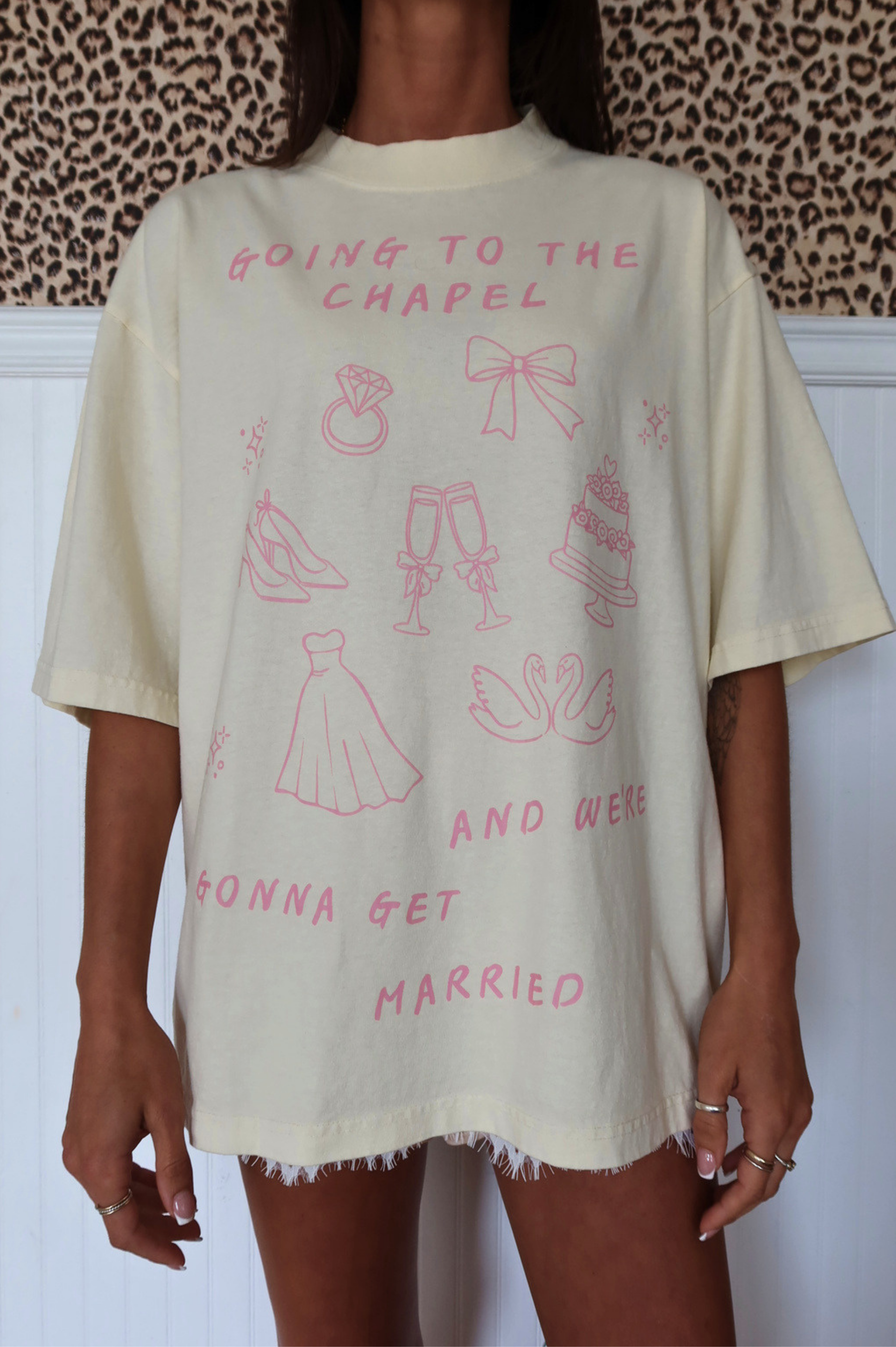 Going To The Chapel Tee: Vanilla