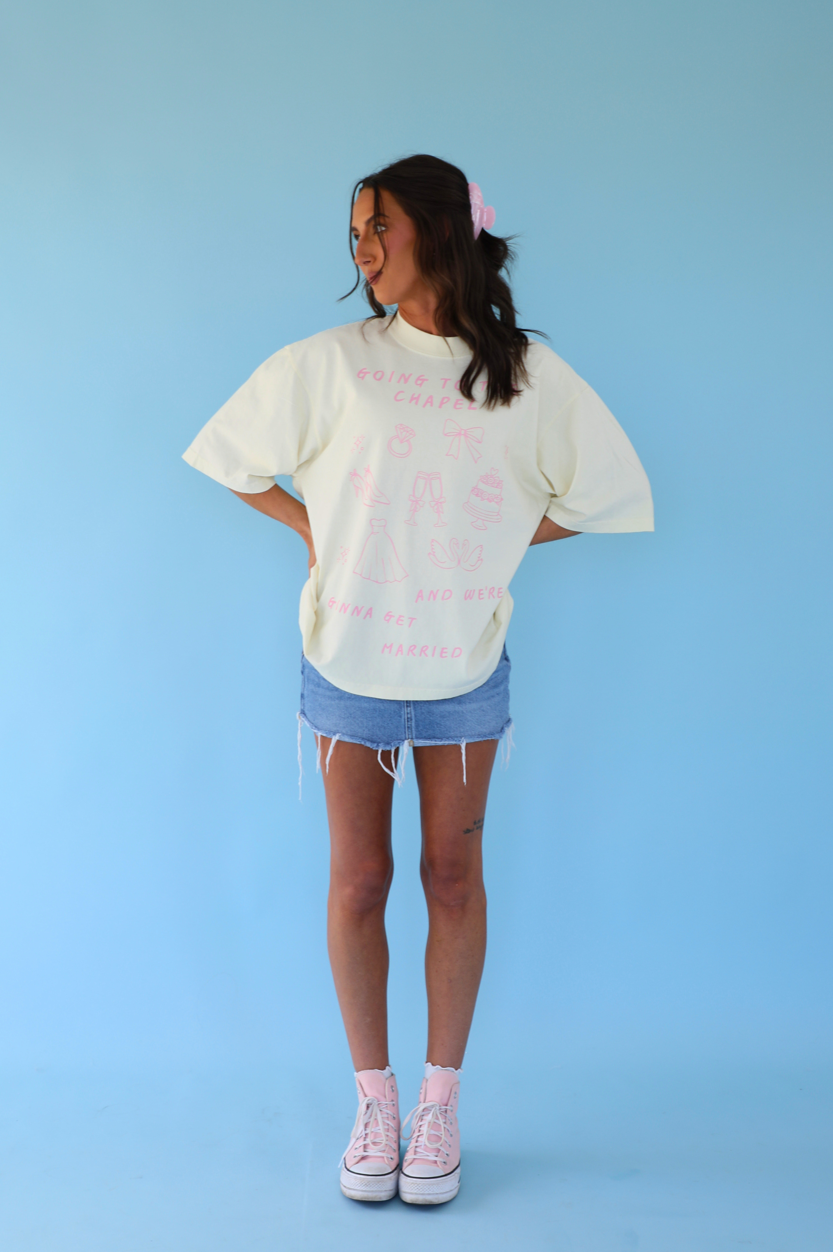 Going To The Chapel Tee: Vanilla
