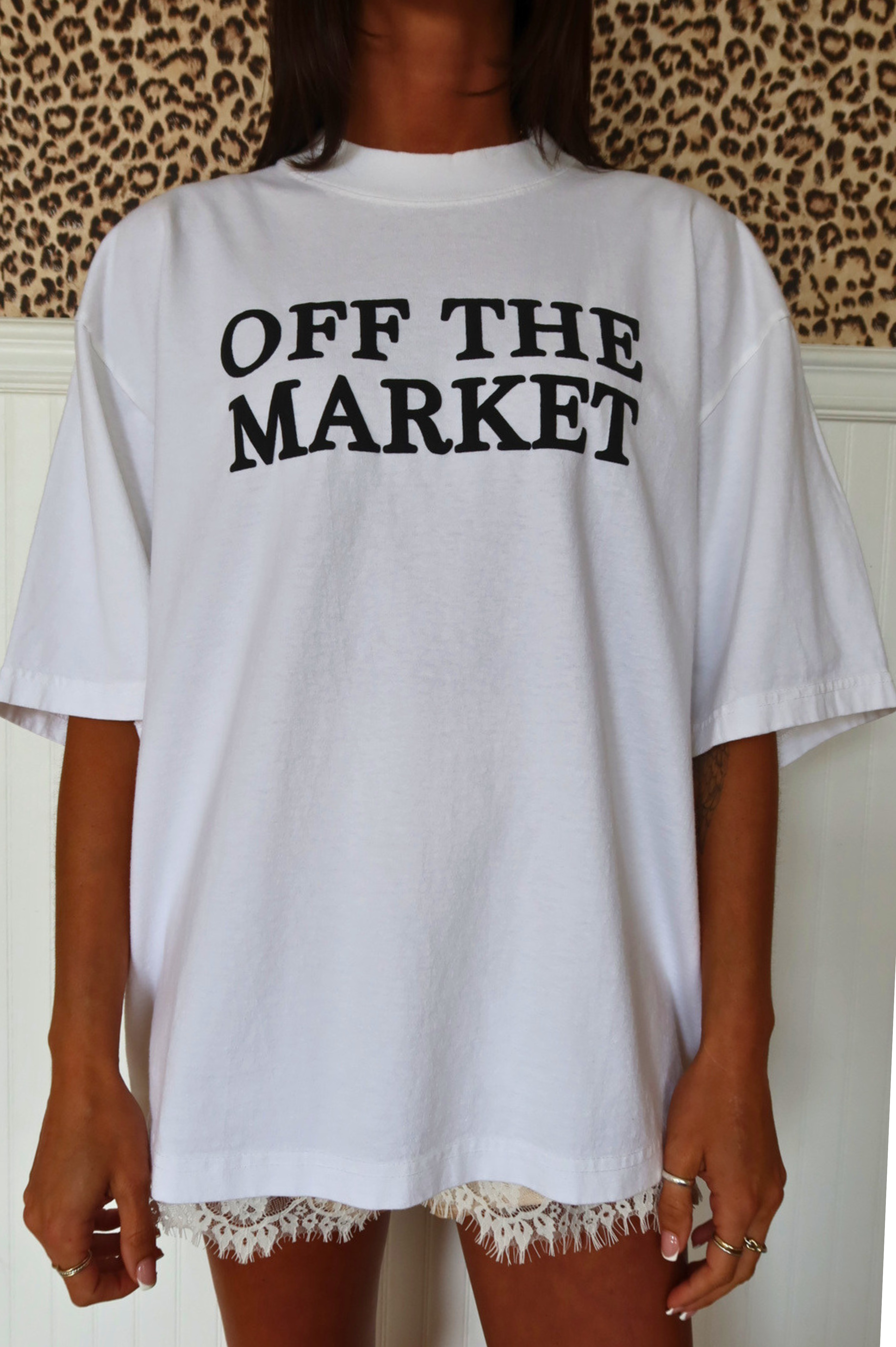 Off The Market Tee: White