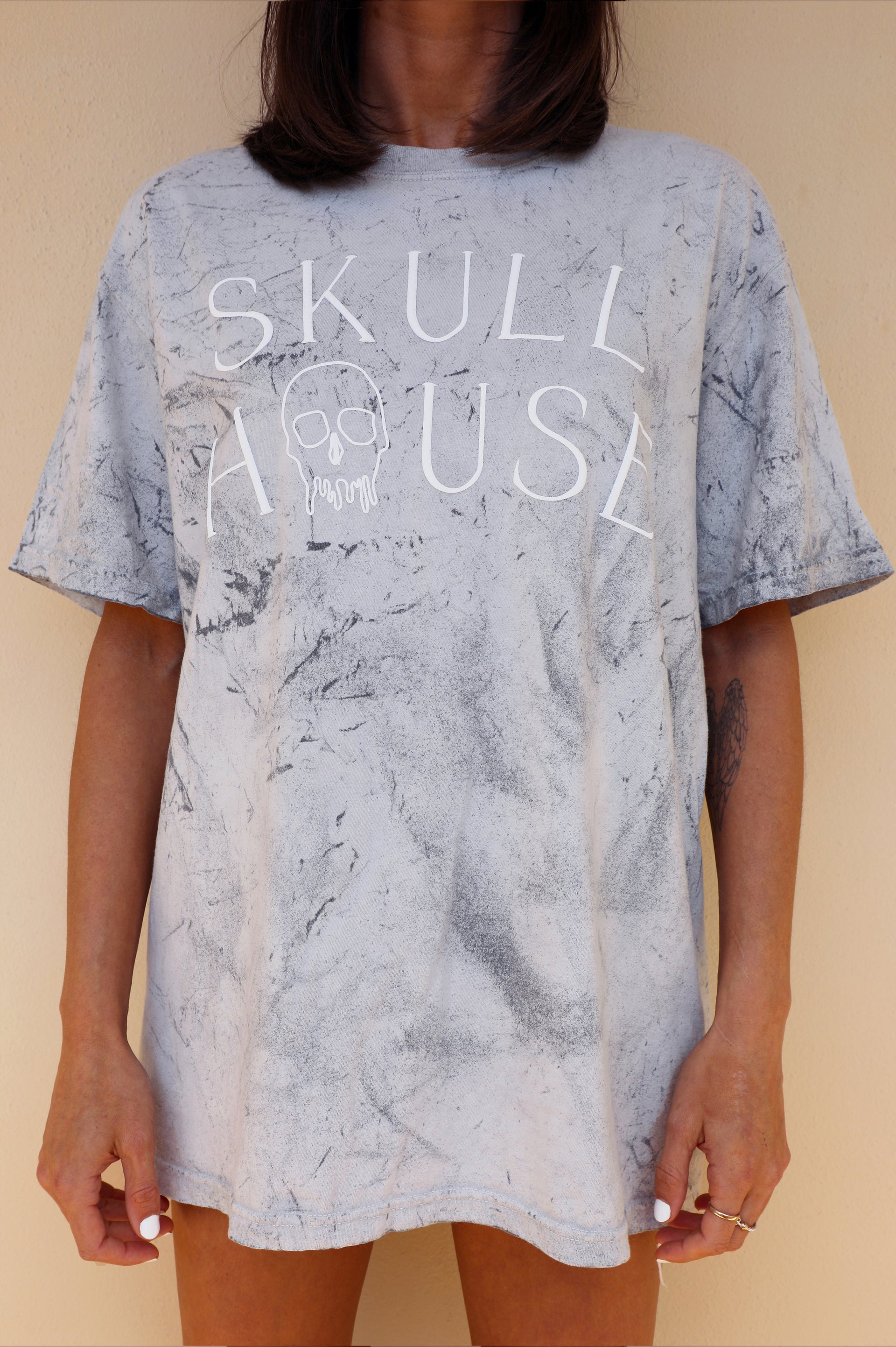 Color Washed Tee: Stone