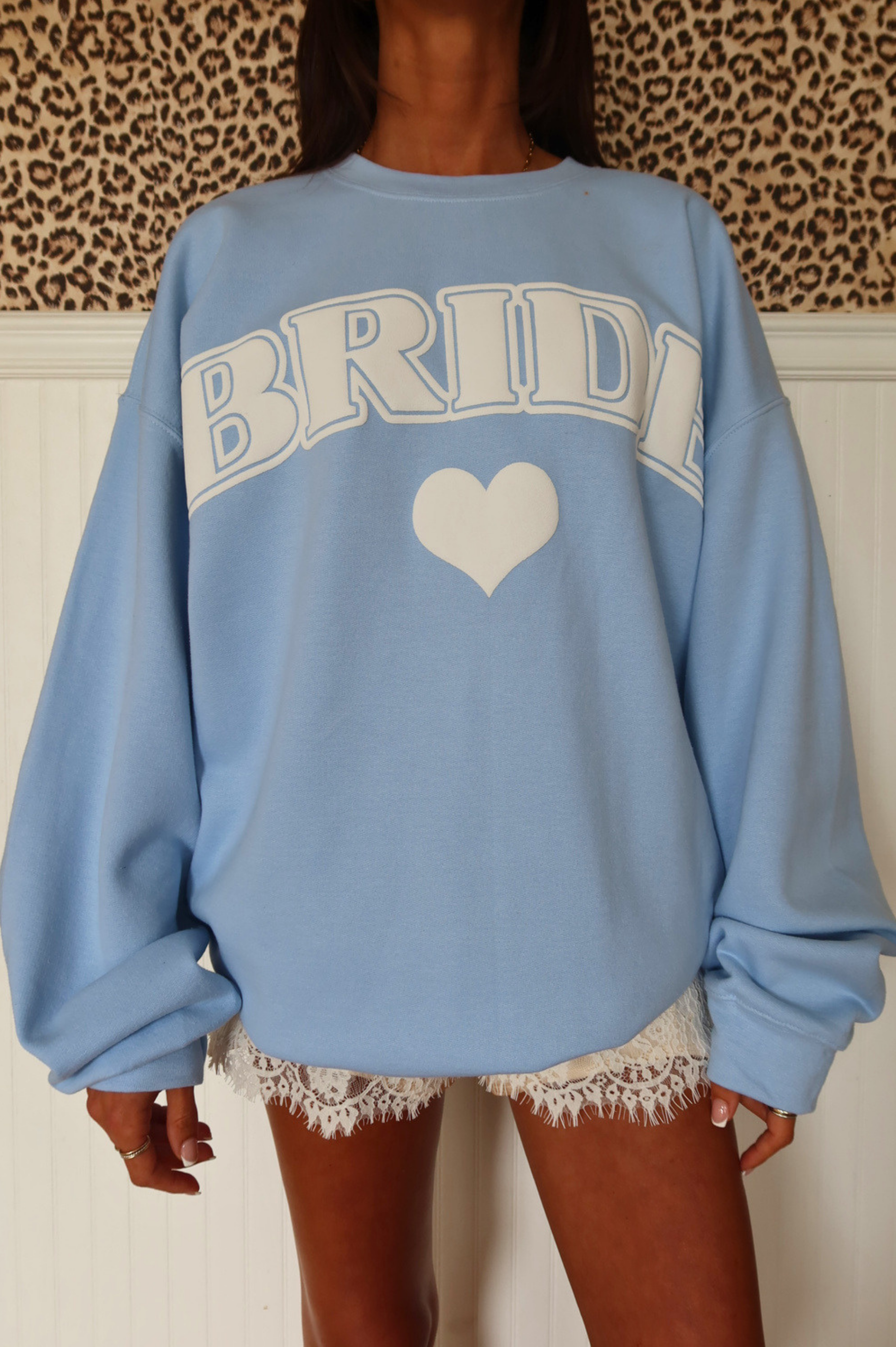 Bride Crewneck: Baby Blue
