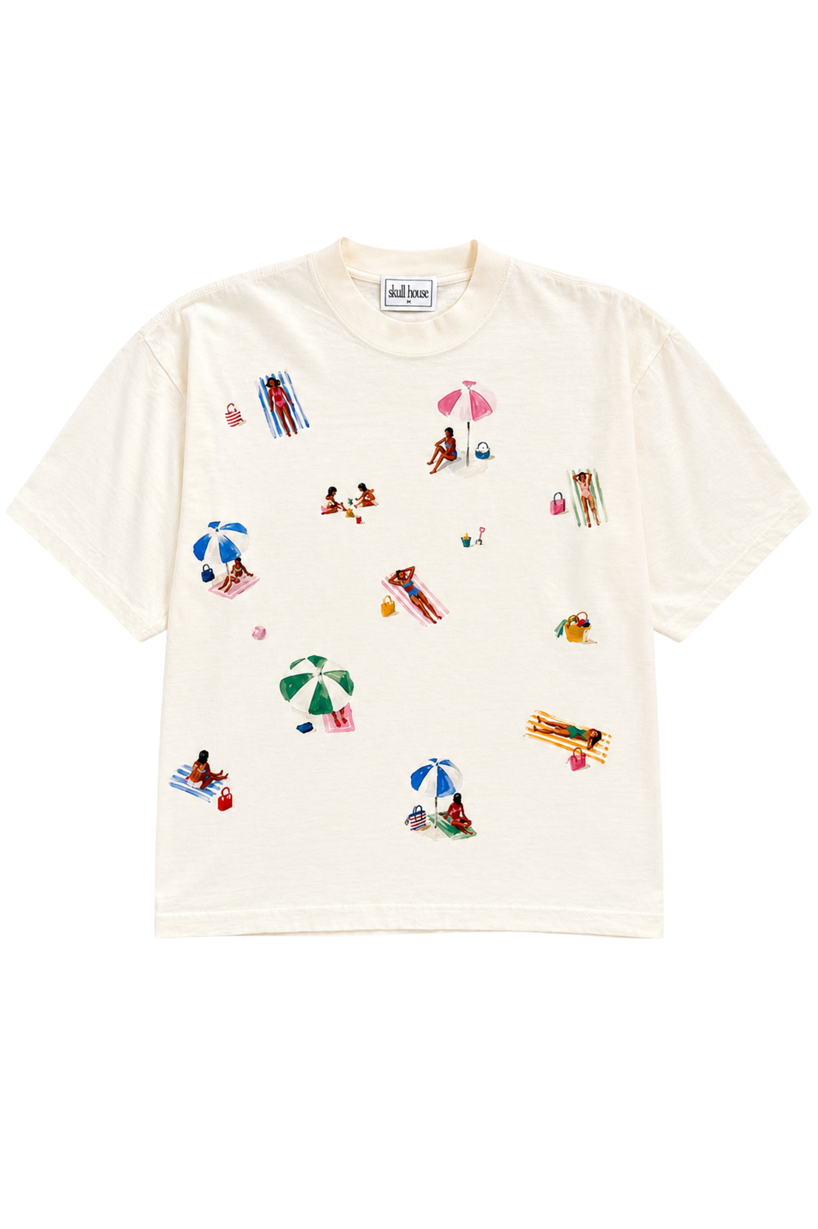 PRE-ORDER: Beach Day Box Tee: Vanilla