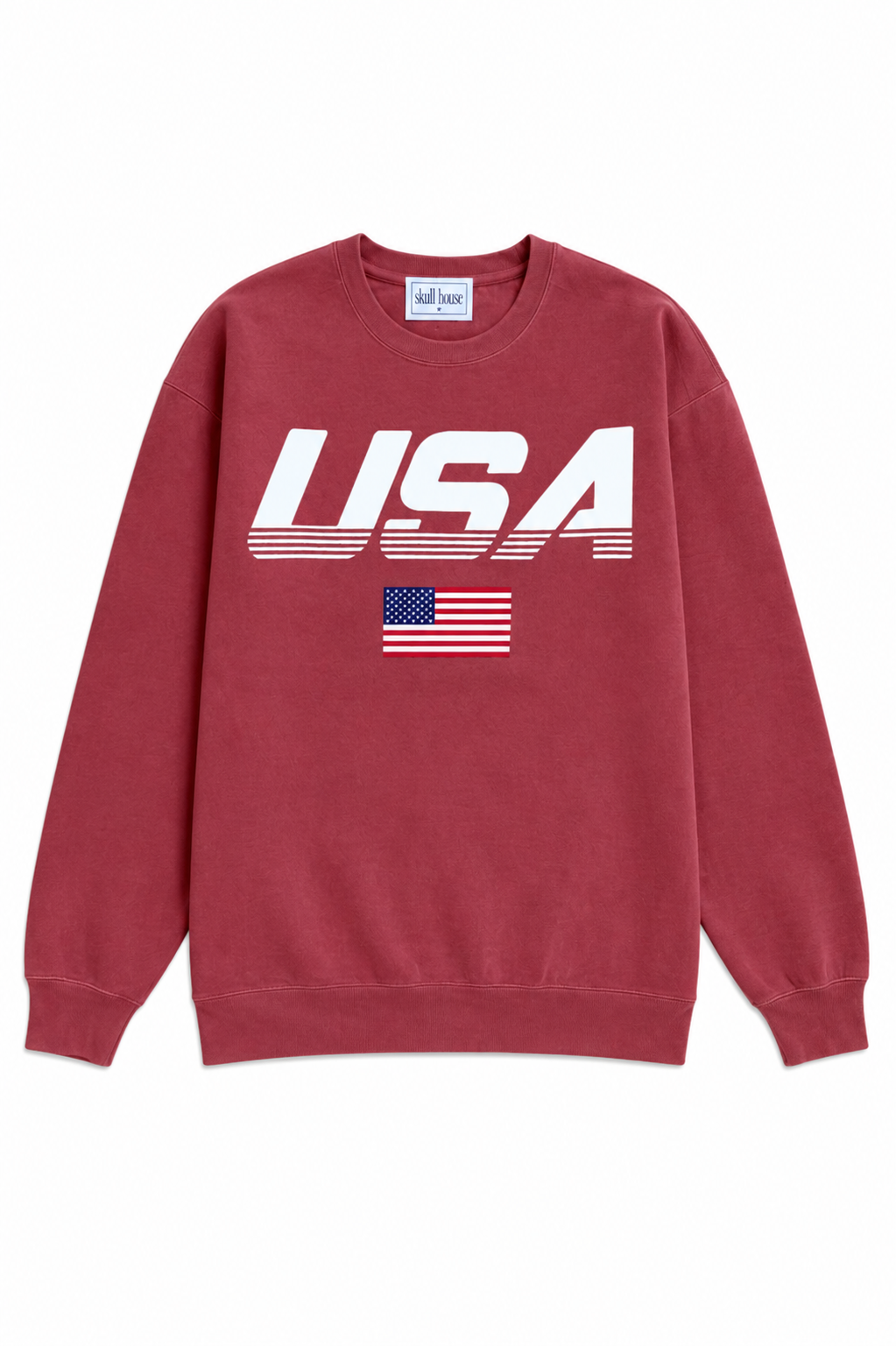 PRE-ORDER: USA Sport Crewneck: Vintage Red