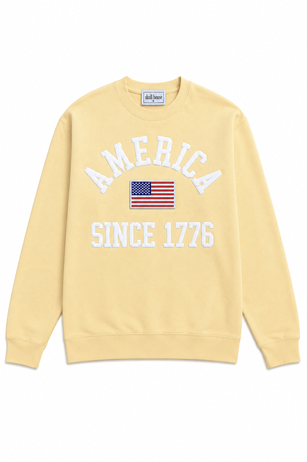 PRE-ORDER: Classic America Crewneck: Baby Yellow