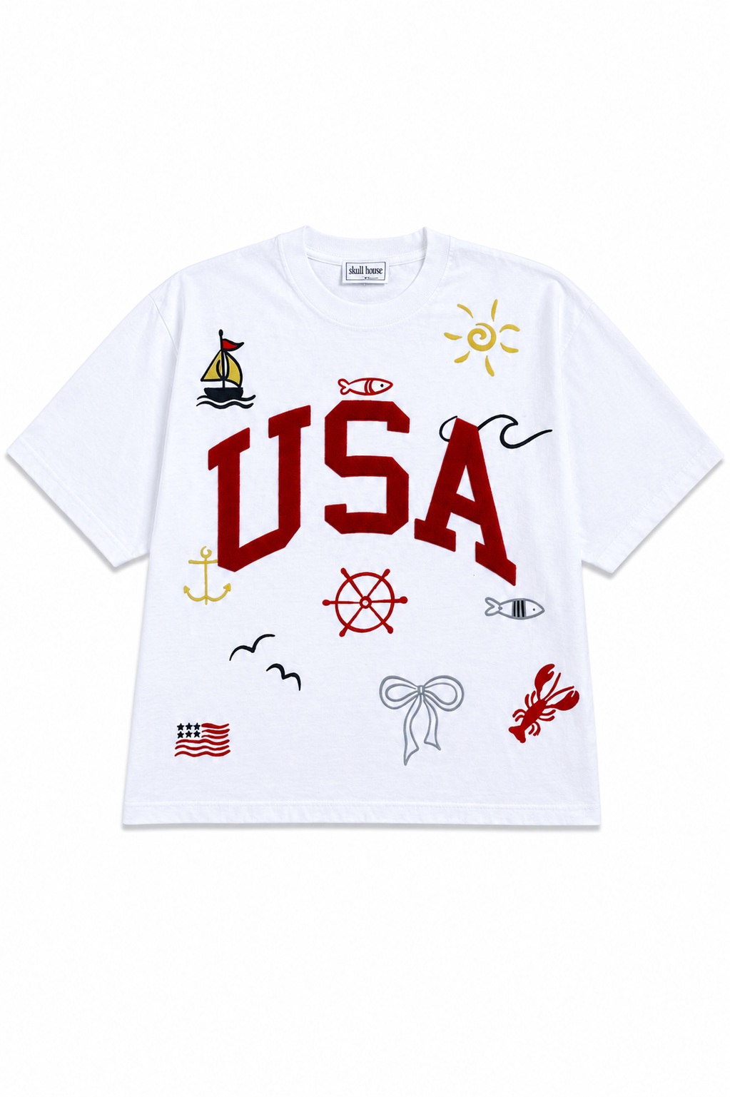 PRE-ORDER: Nautical Tee: White