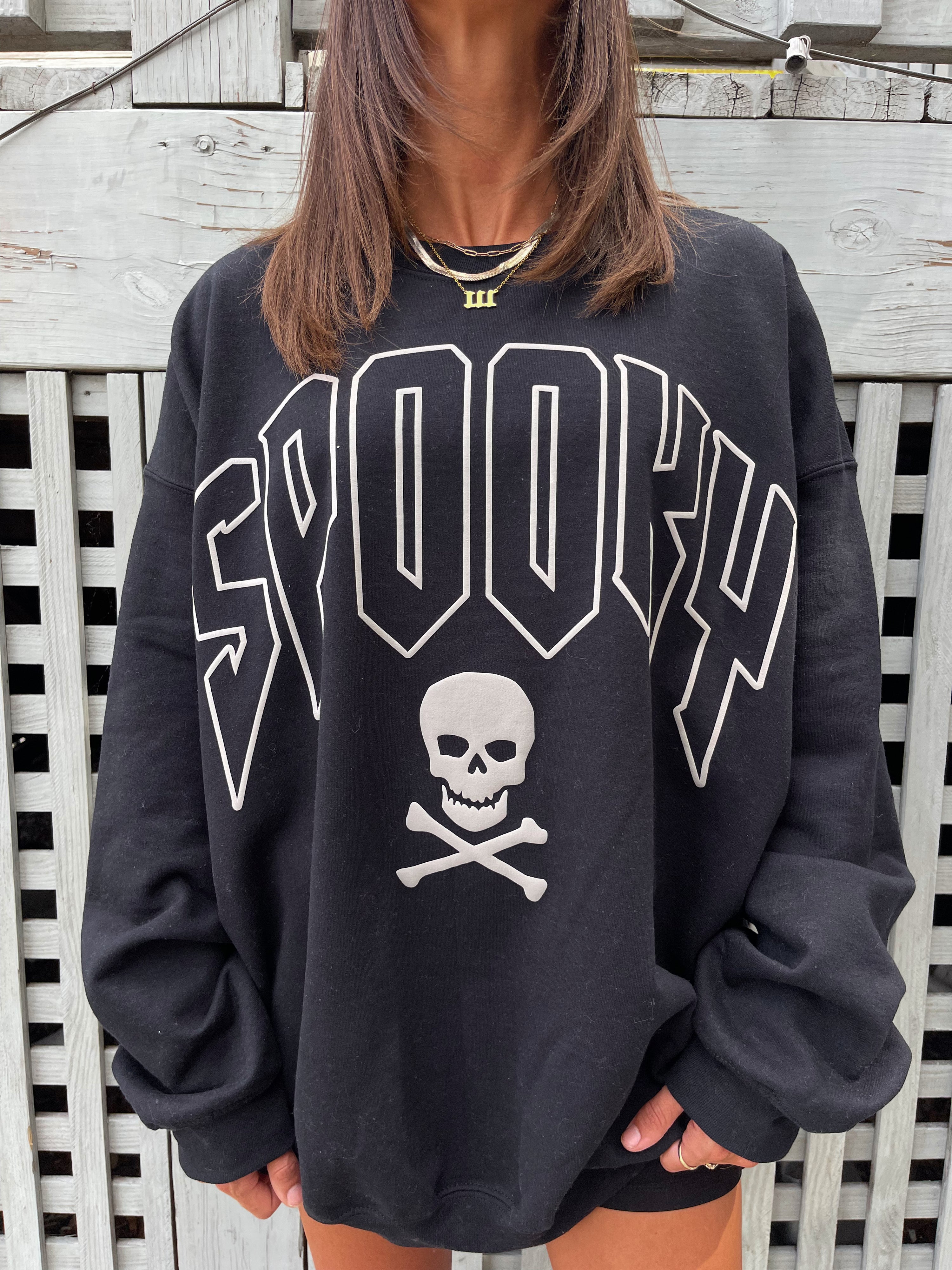 PRE-ORDER: Spooky Crewneck: Black