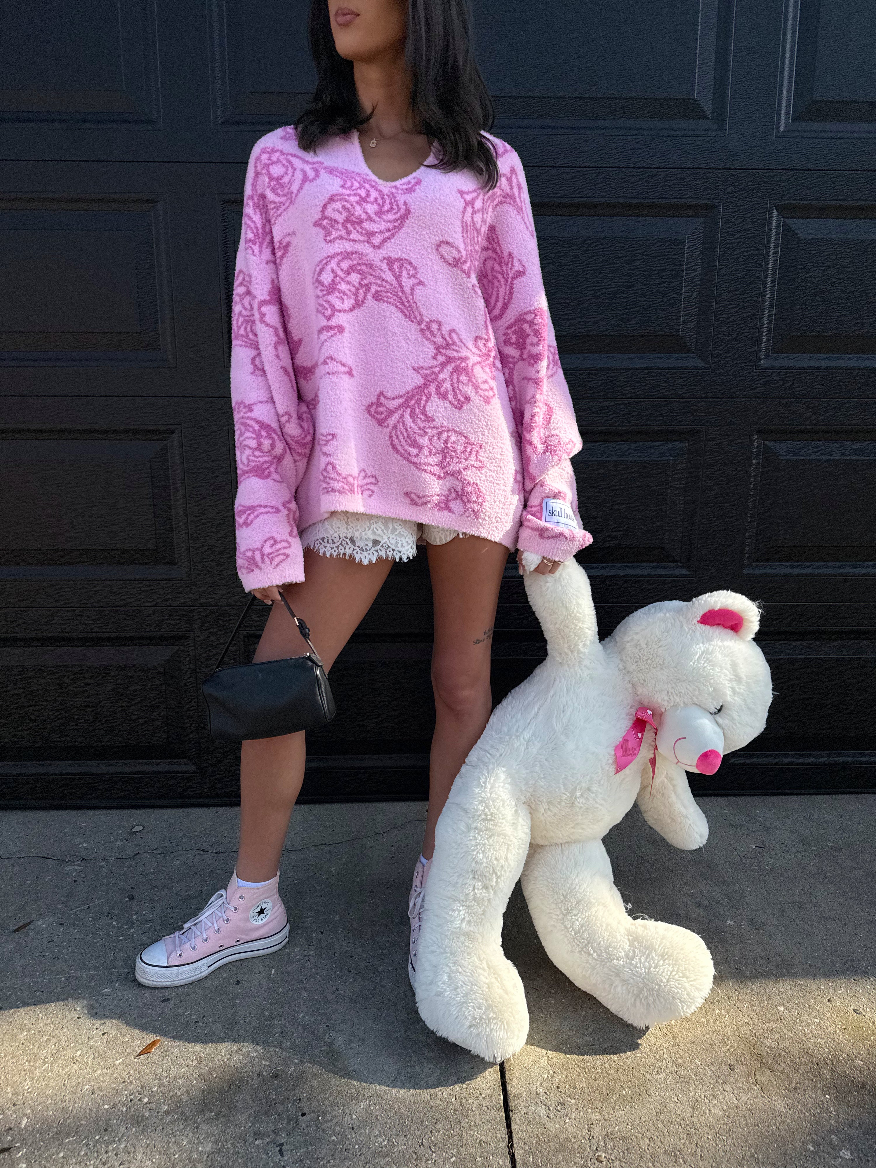 Cherub Club Sweater: Pink