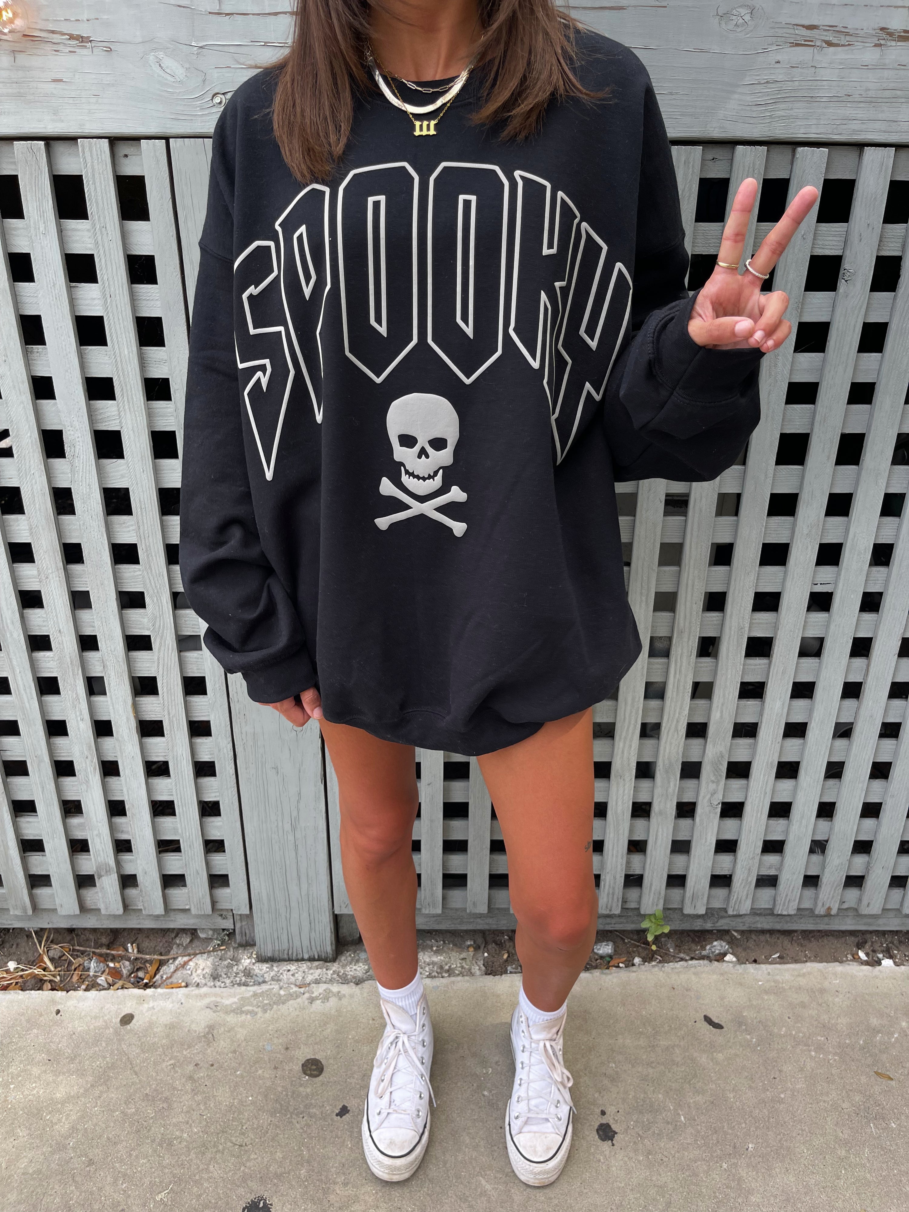 PRE-ORDER: Spooky Crewneck: Black