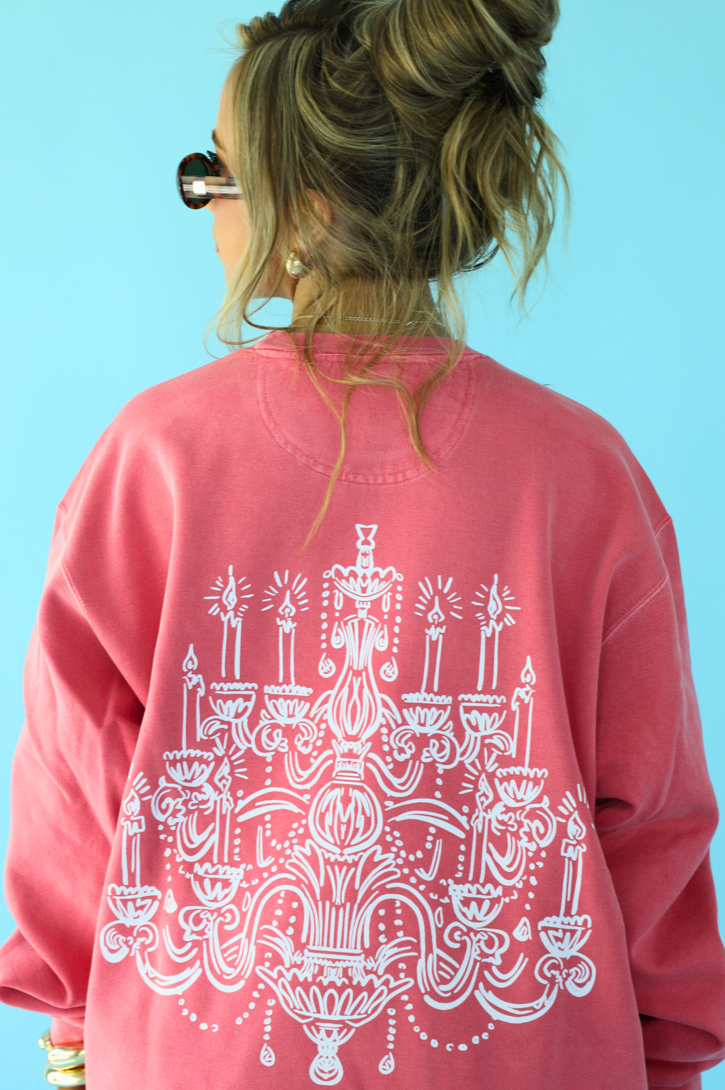 Chandelier Crewneck: Watermelon