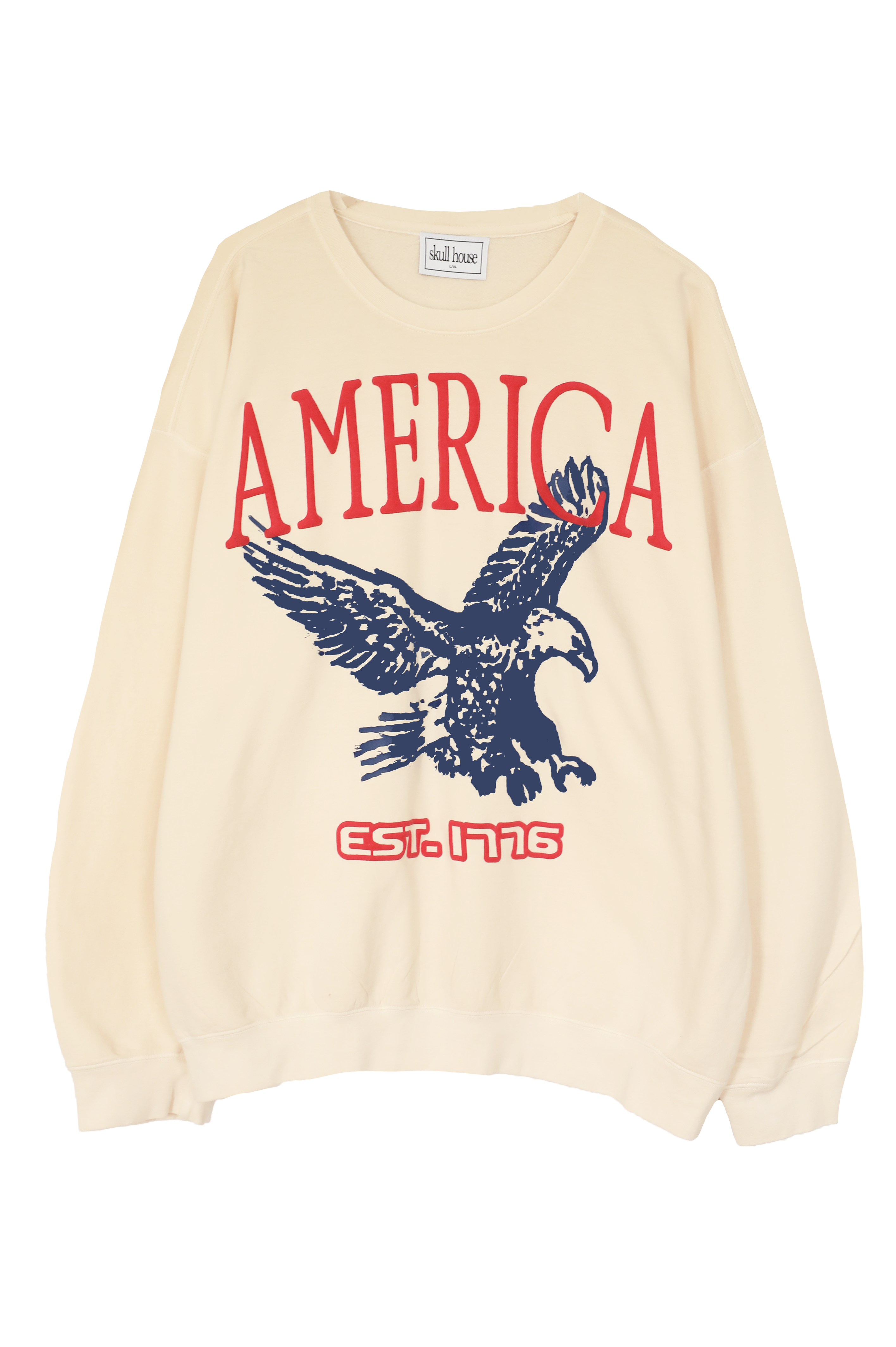 Eagle Crewneck: Vanilla