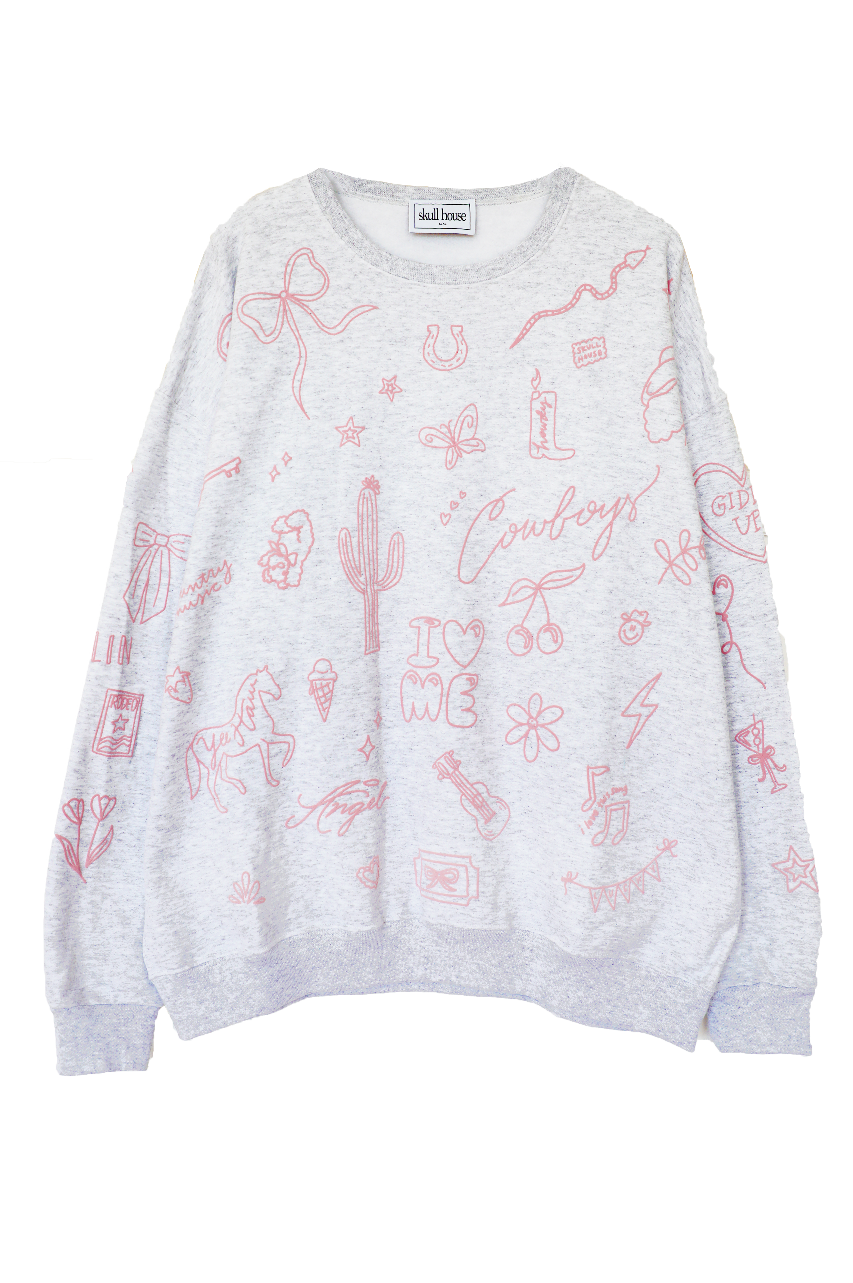 Western Doodles Crewneck: Ash