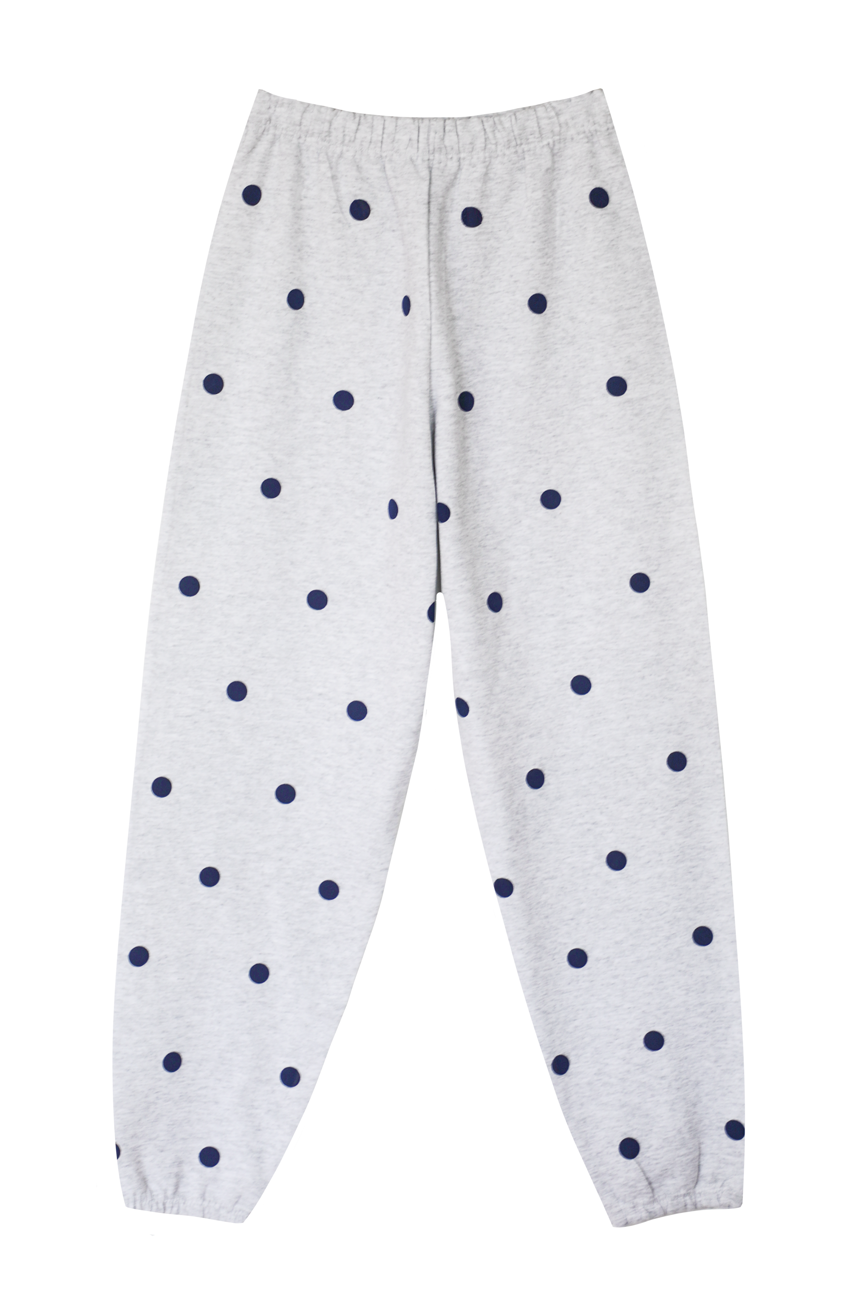 Polka Dot Joggers: Ash/Navy
