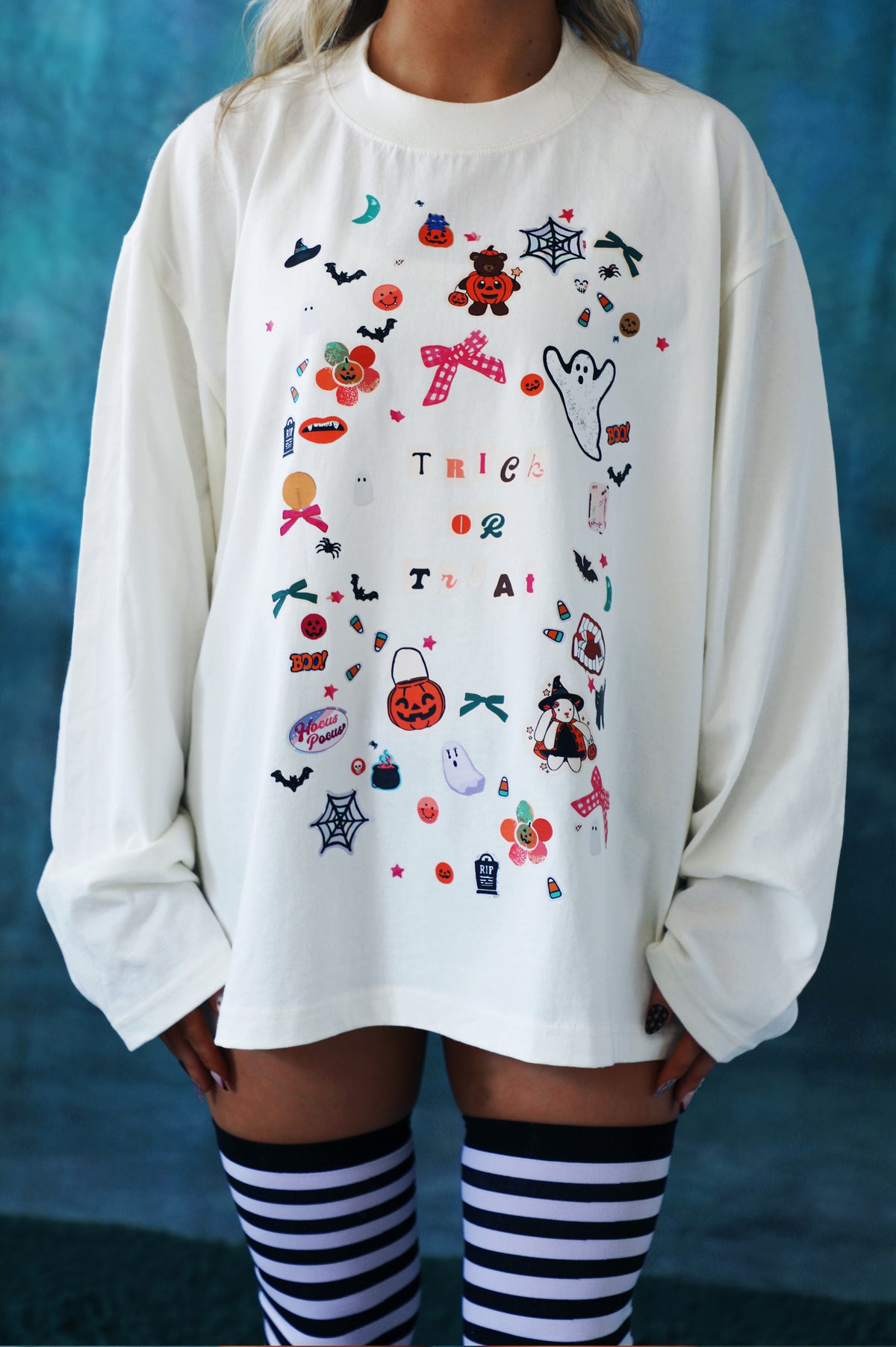 Trick Or Treat Daily Tee: Vanilla