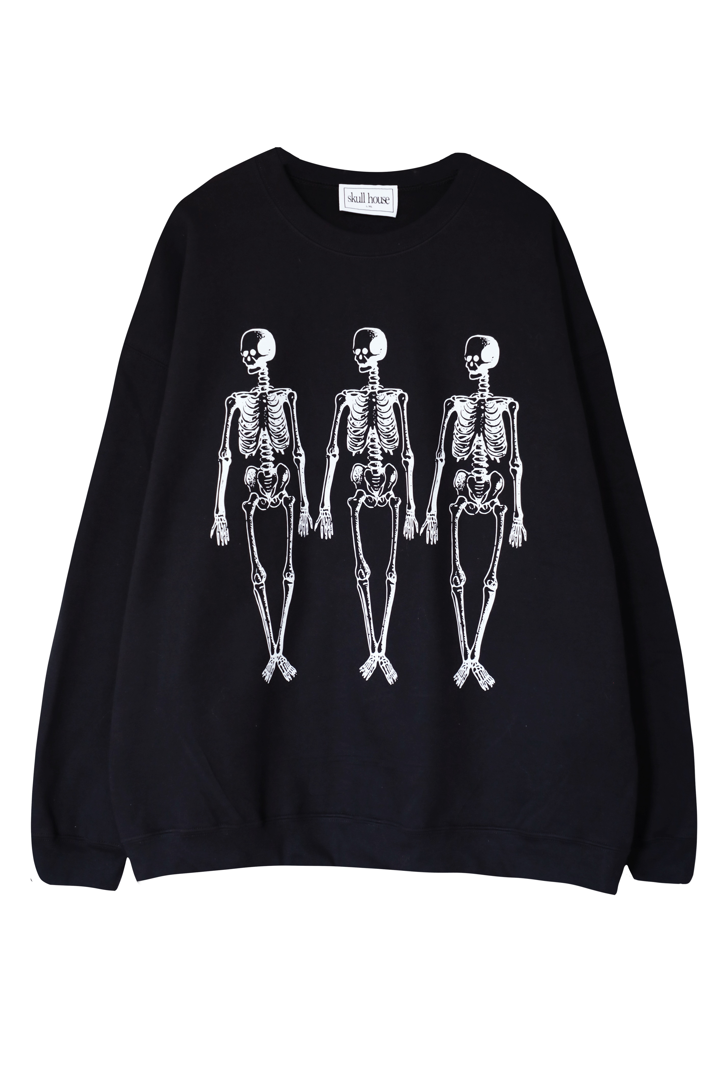 PRE-ORDER: Skeleton Crewneck: Black