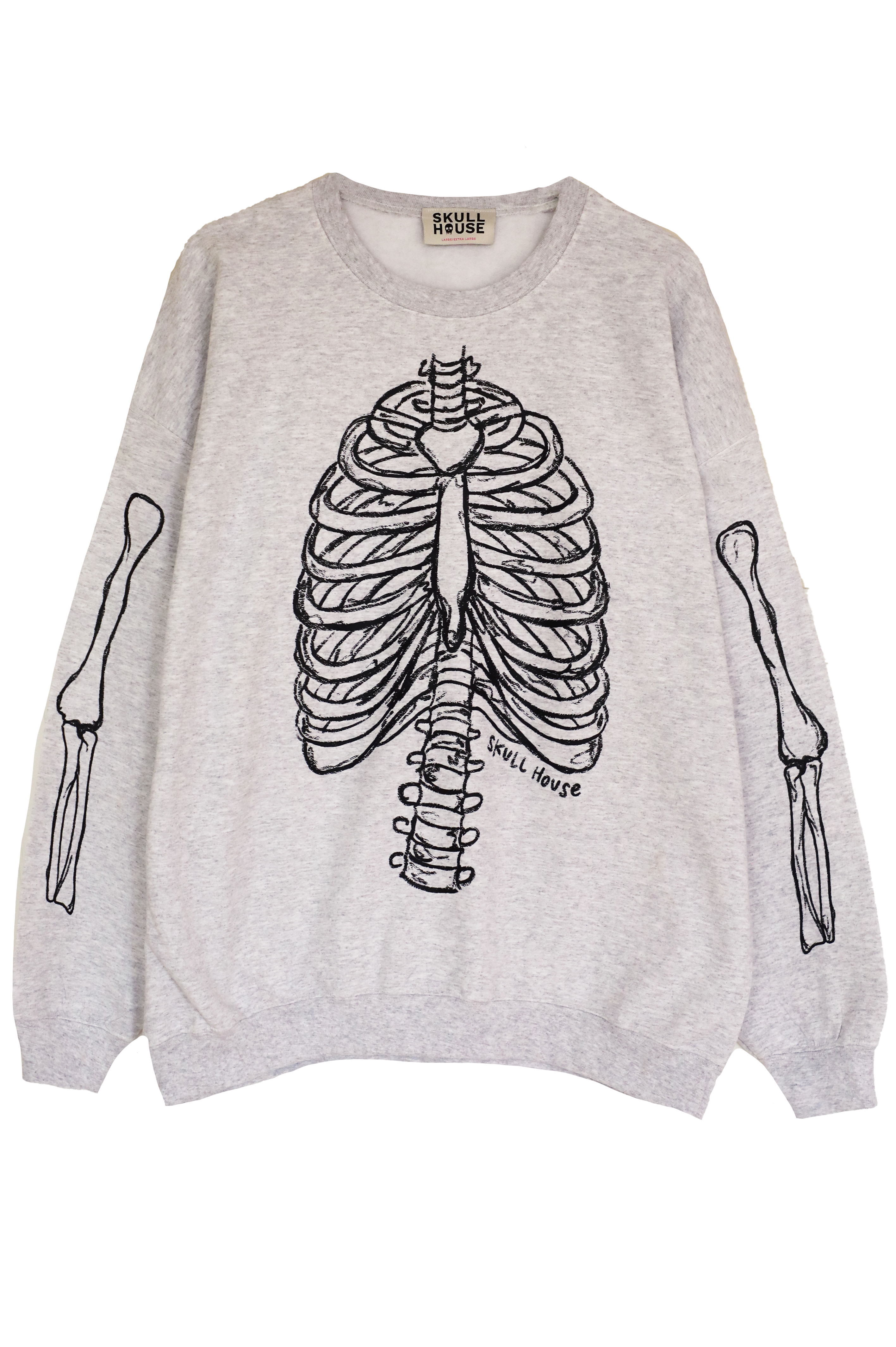 PRE-ORDER: Bones Crewneck: Ash Grey