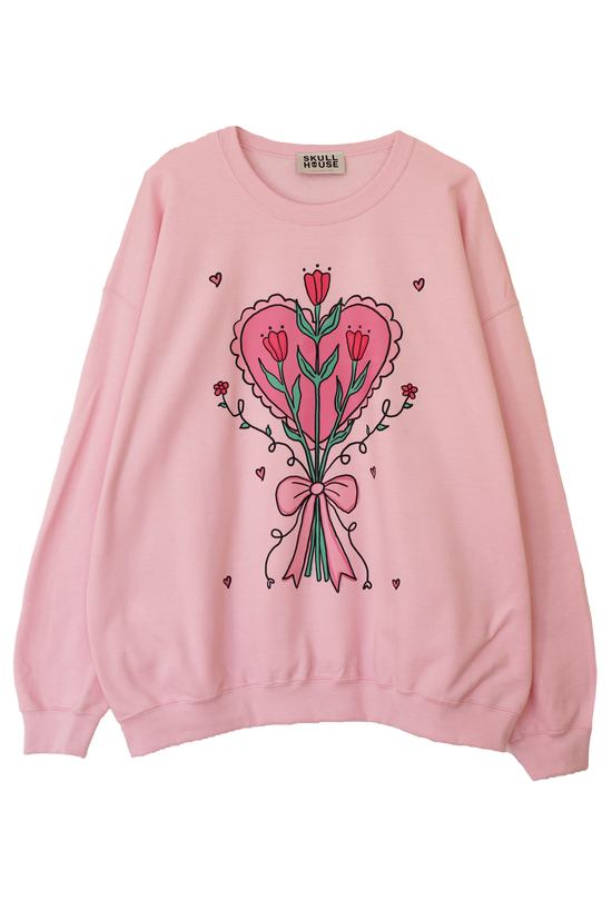 Loving You Forever Crewneck: Baby Pink