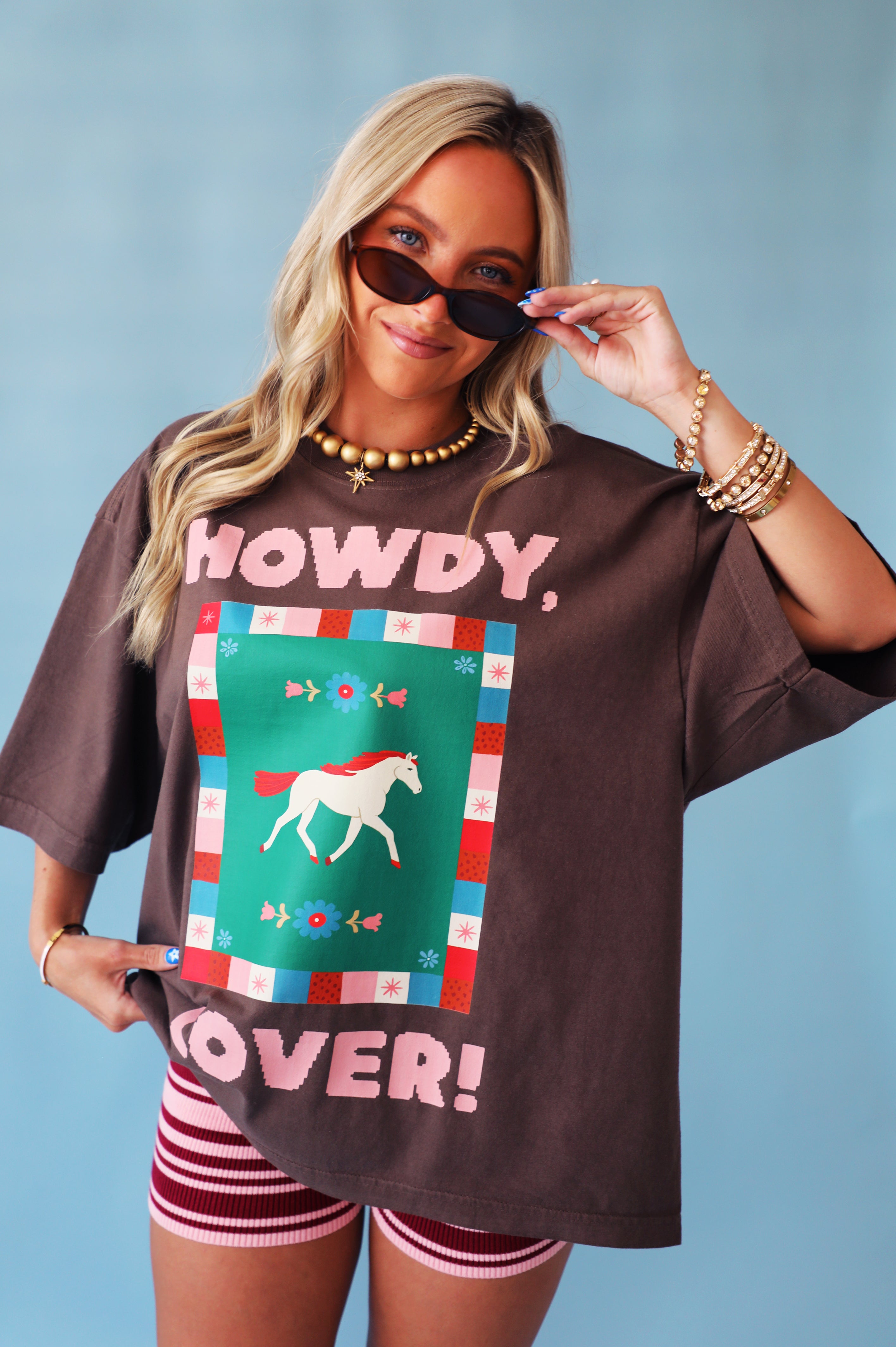 PRE-ORDER: Howdy Lover Box Tee: Chocolate