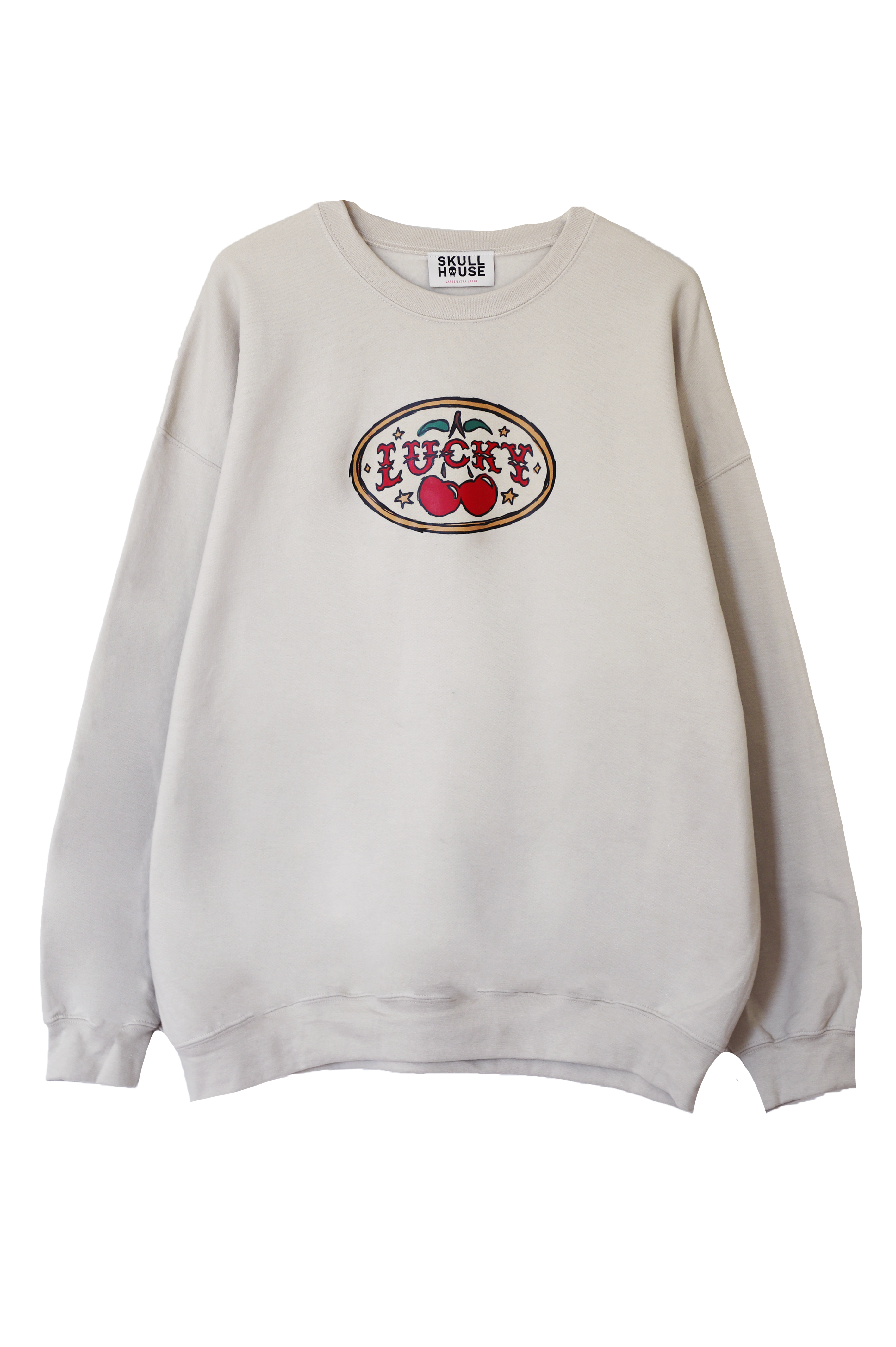 Cherry Luck Crewneck: Sand