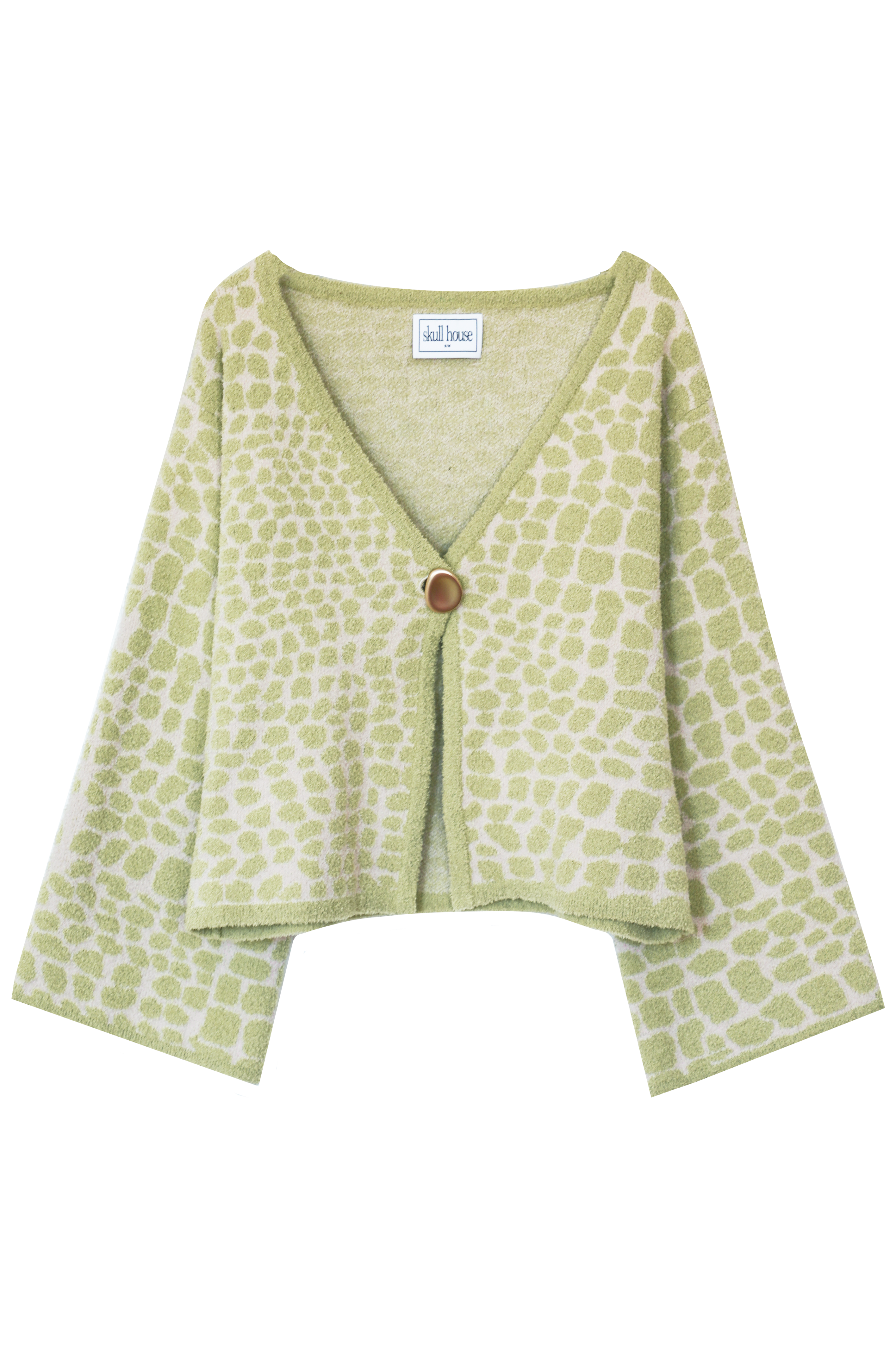 Croc Cardigan: Pistachio