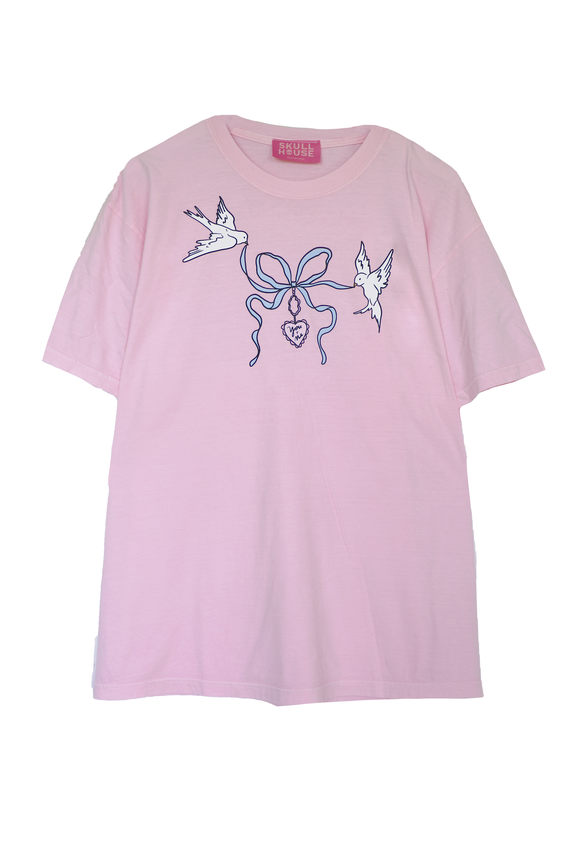 Love Birds Tee: Baby Pink