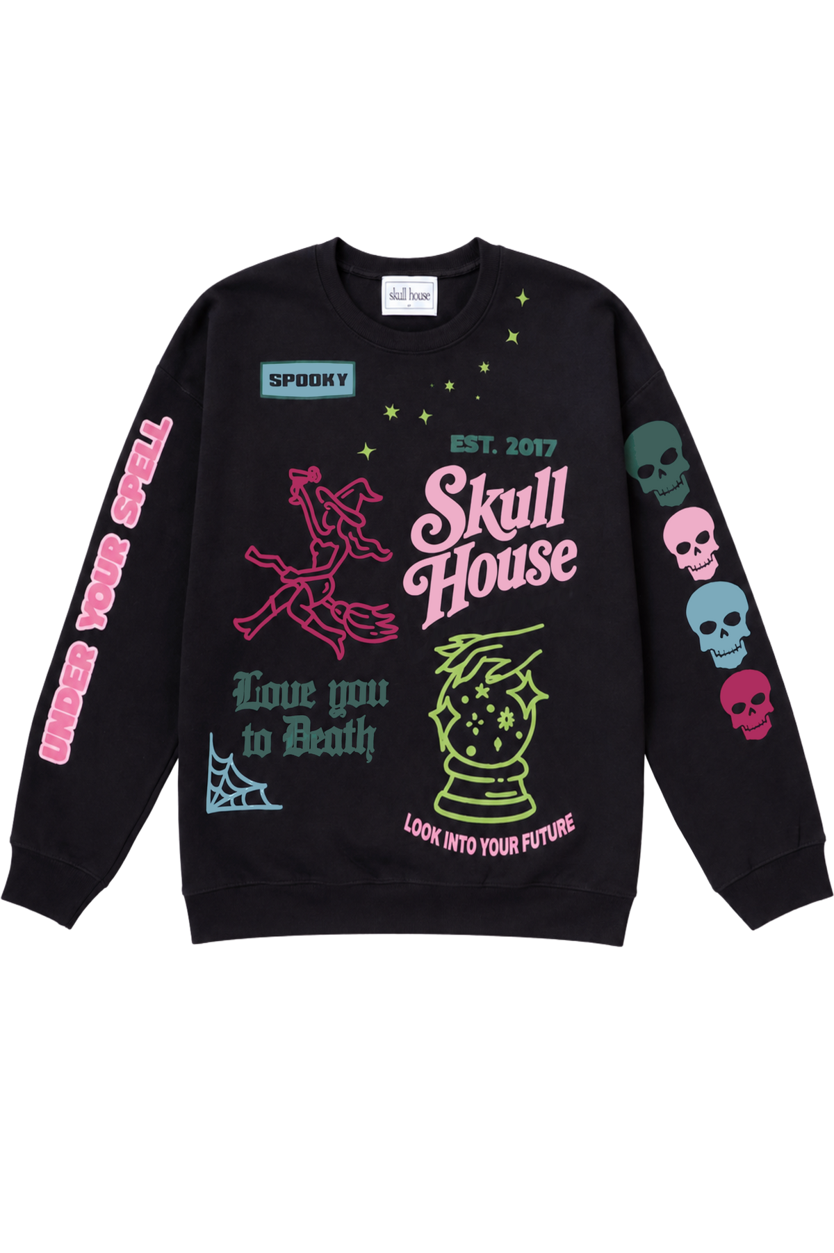 Pretty Poison Crewneck: Black