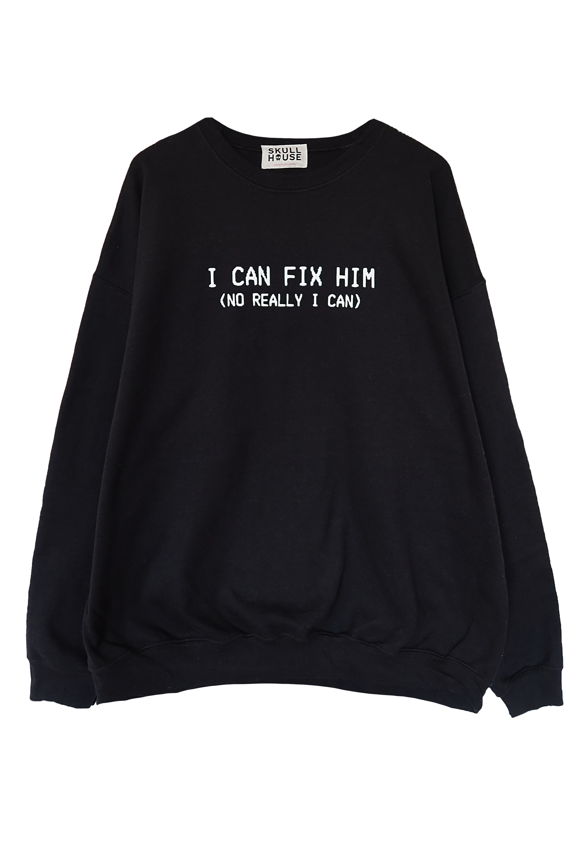 Fix Him Crewneck: Black