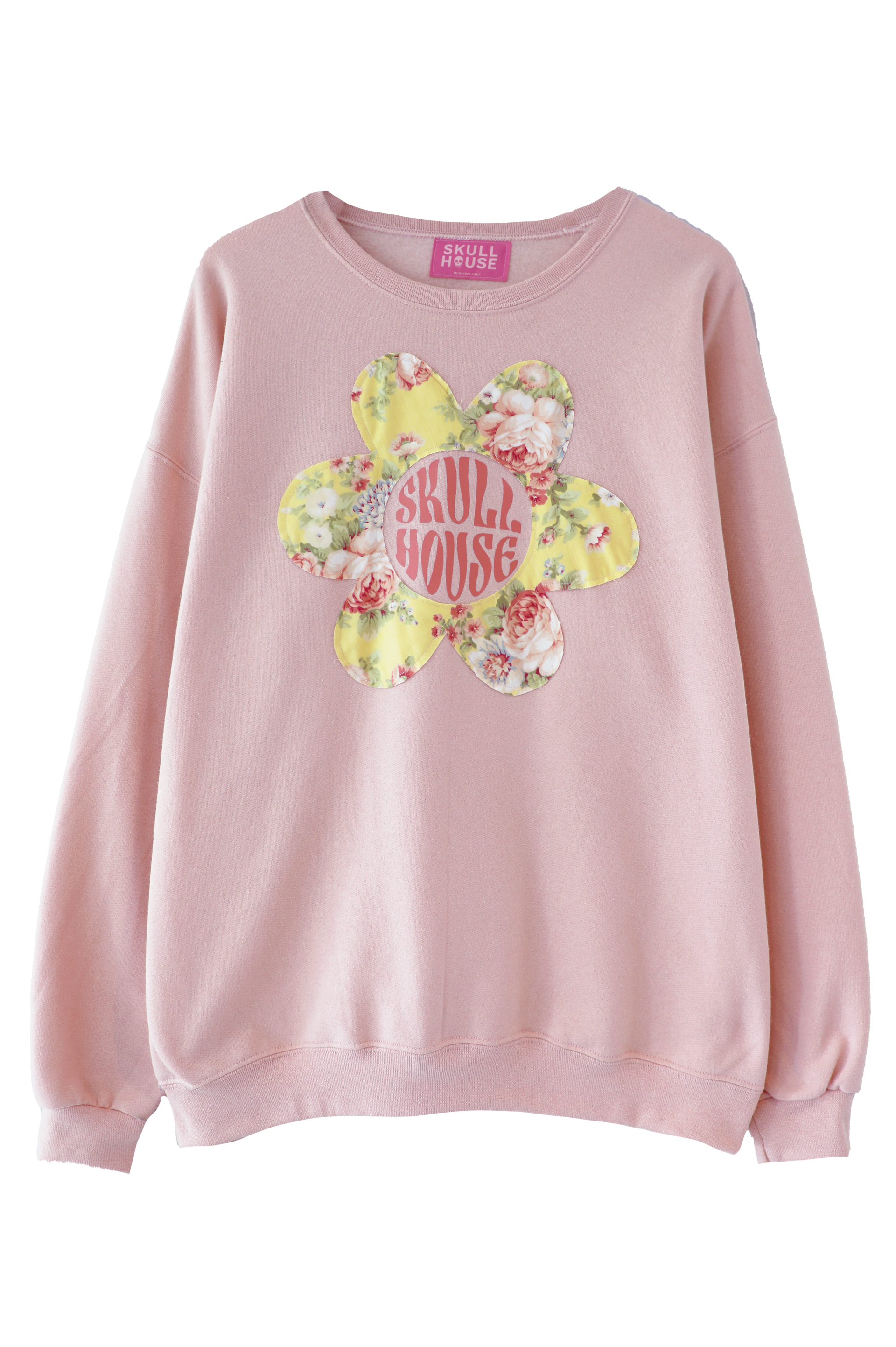 Flora Crewneck: Peach